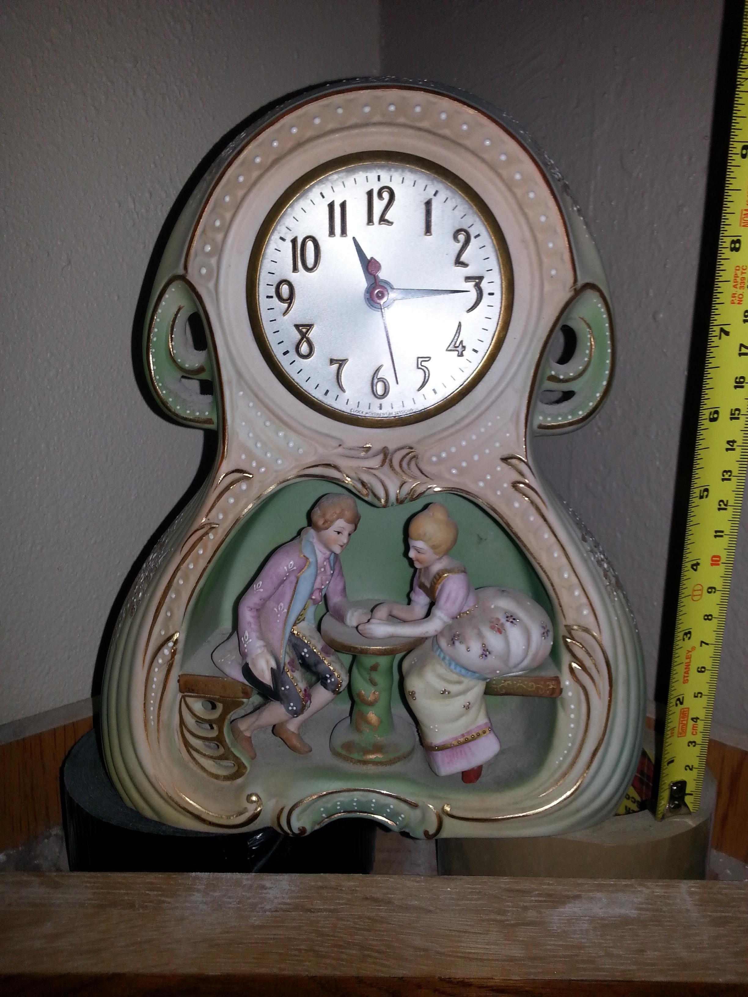 occupied japan bisque clock InstAppraisal