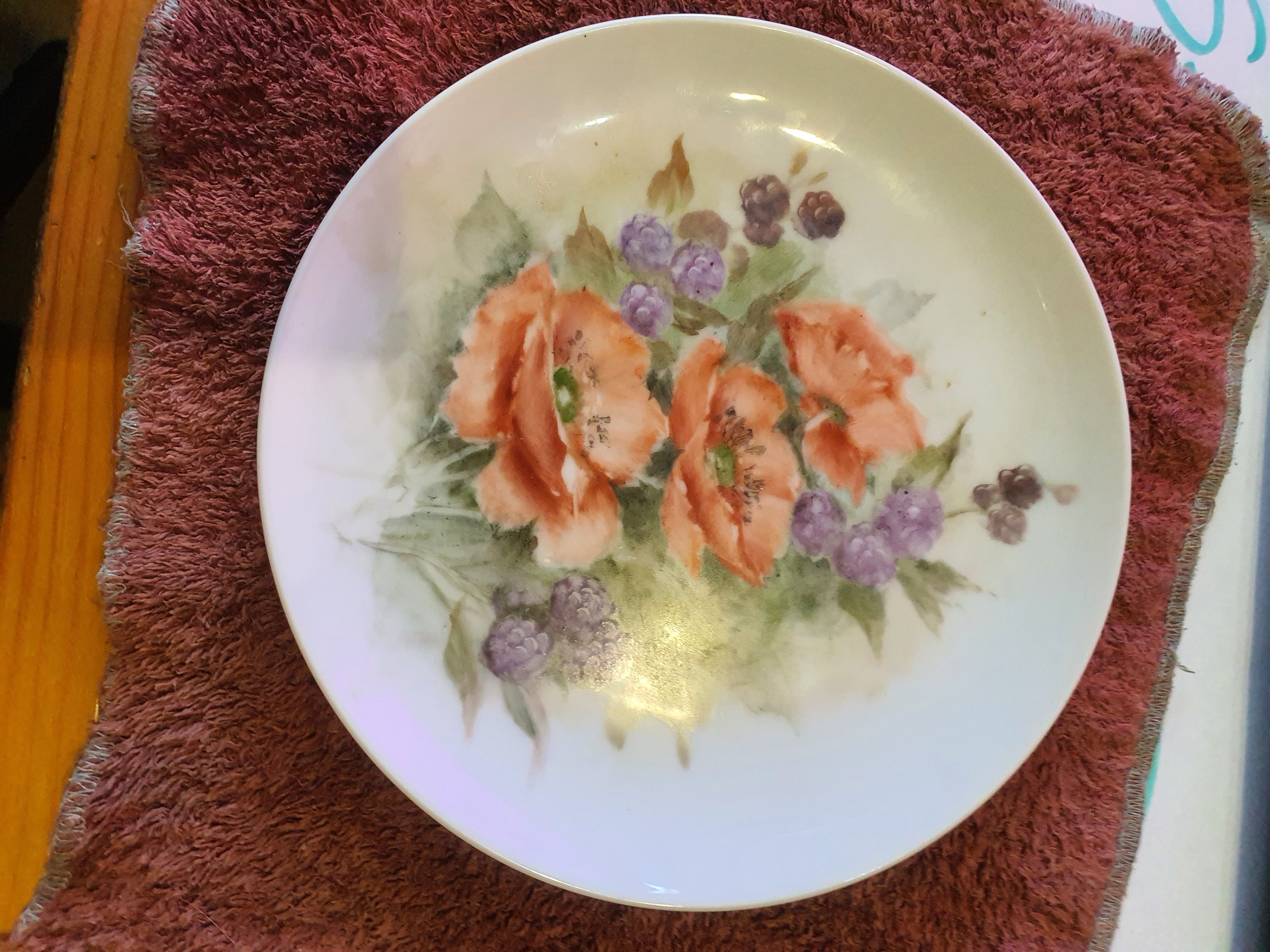 Hand painted plate