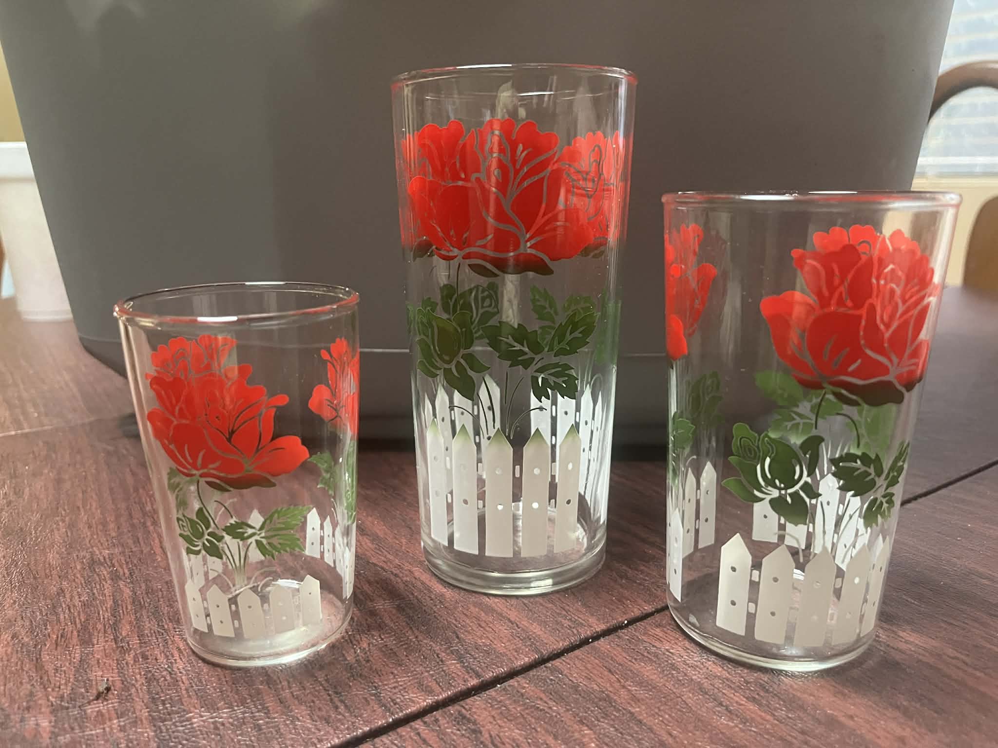 Hazel Atlas Picket Fence Glass — appraisal value $100 - $200