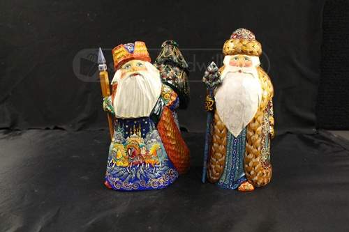 Wooden Russian Santas