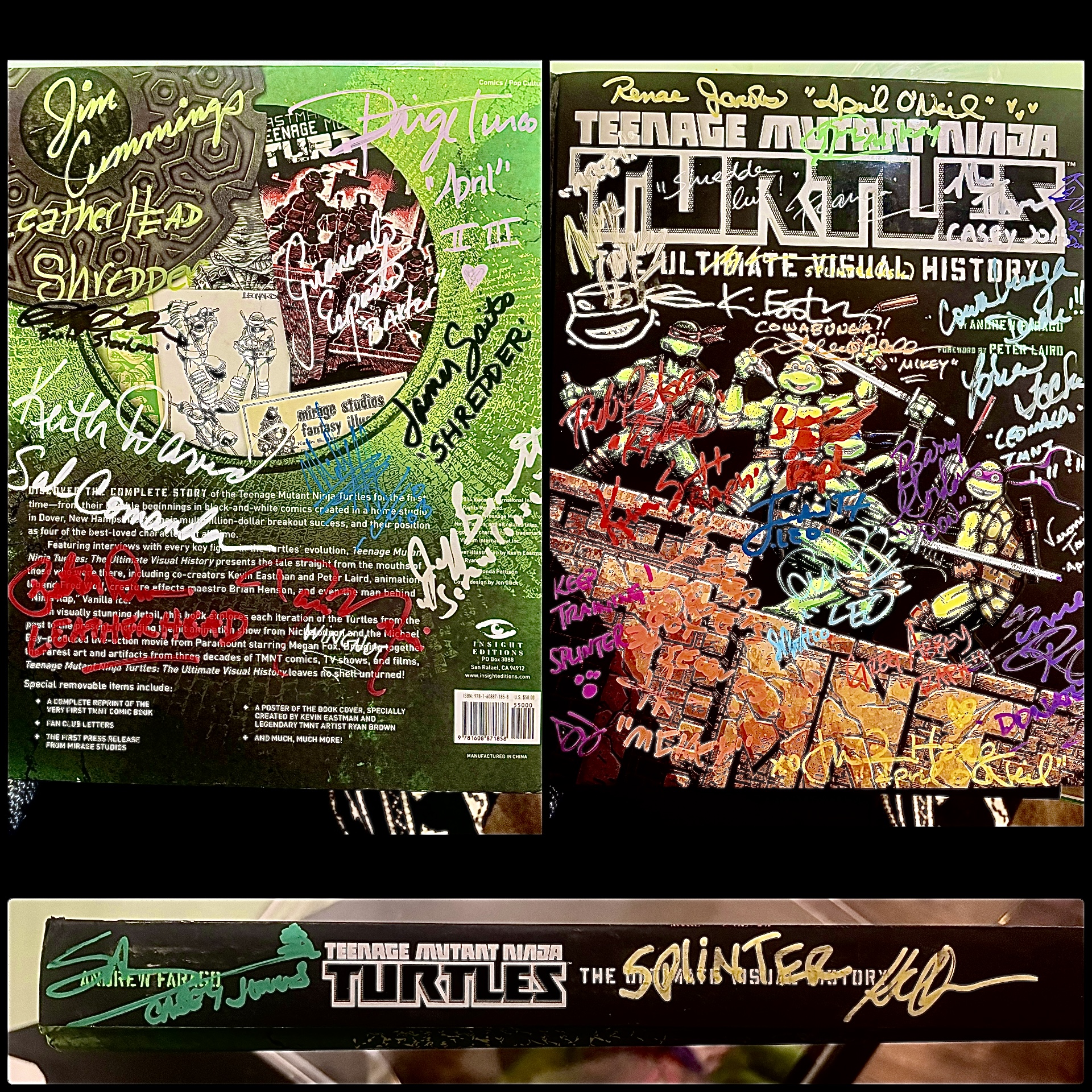 One-of-a-Kind TMNT Multi-Generational Voice Actor Signed Book (1987–Present)