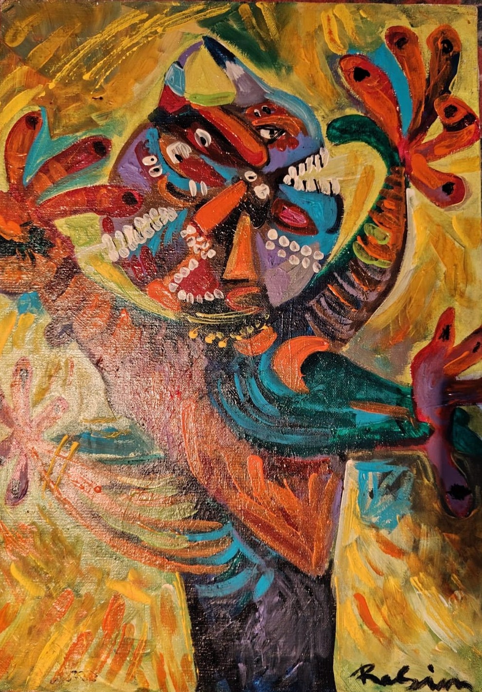 A painting by Azerbaijani artist Rasim Babayev. 