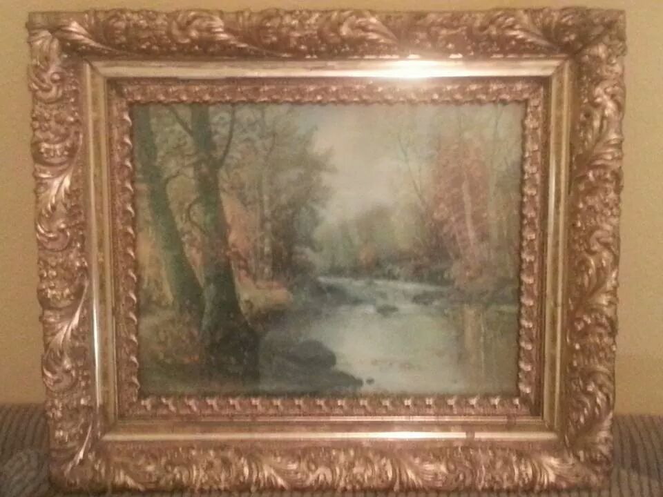 Lambert novelty mirror and artworks framed  print #75