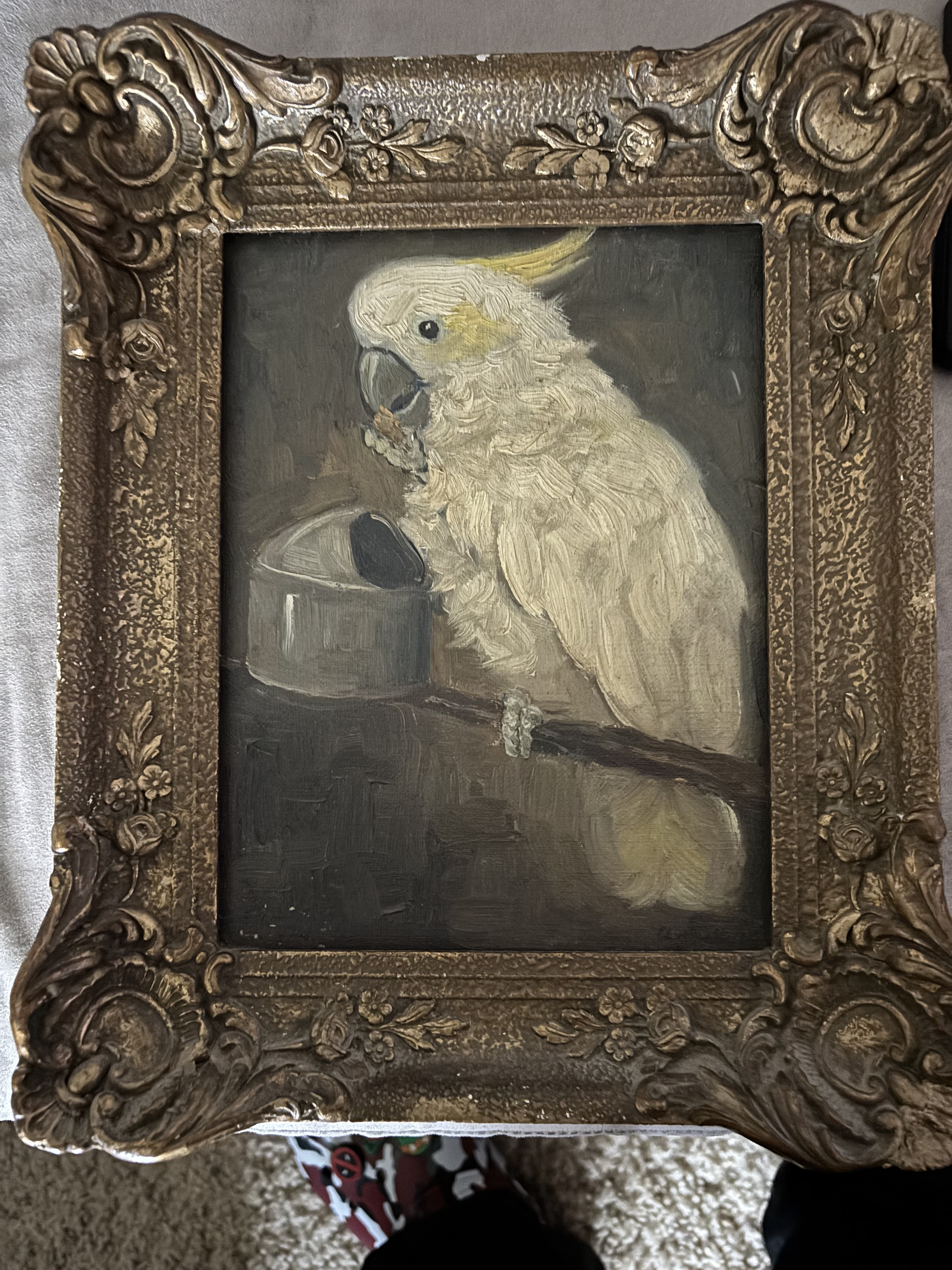 Bird Painting in Decorative Frame