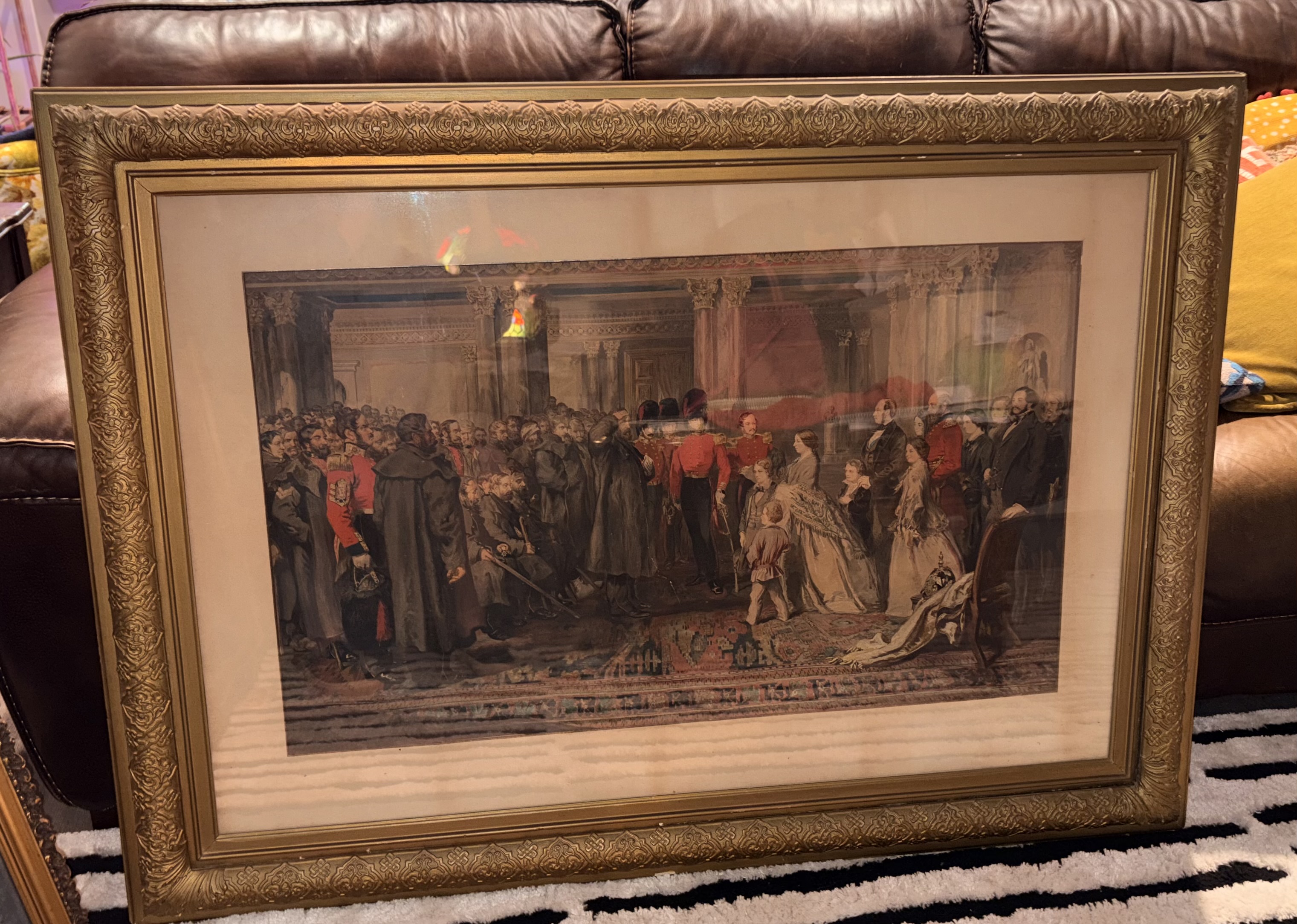 A guardsmen printing guilded frame — appraisal value $150 - $250