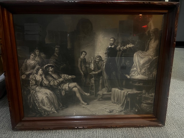 Two different vintage frames and prints — appraisal value $150 - $250