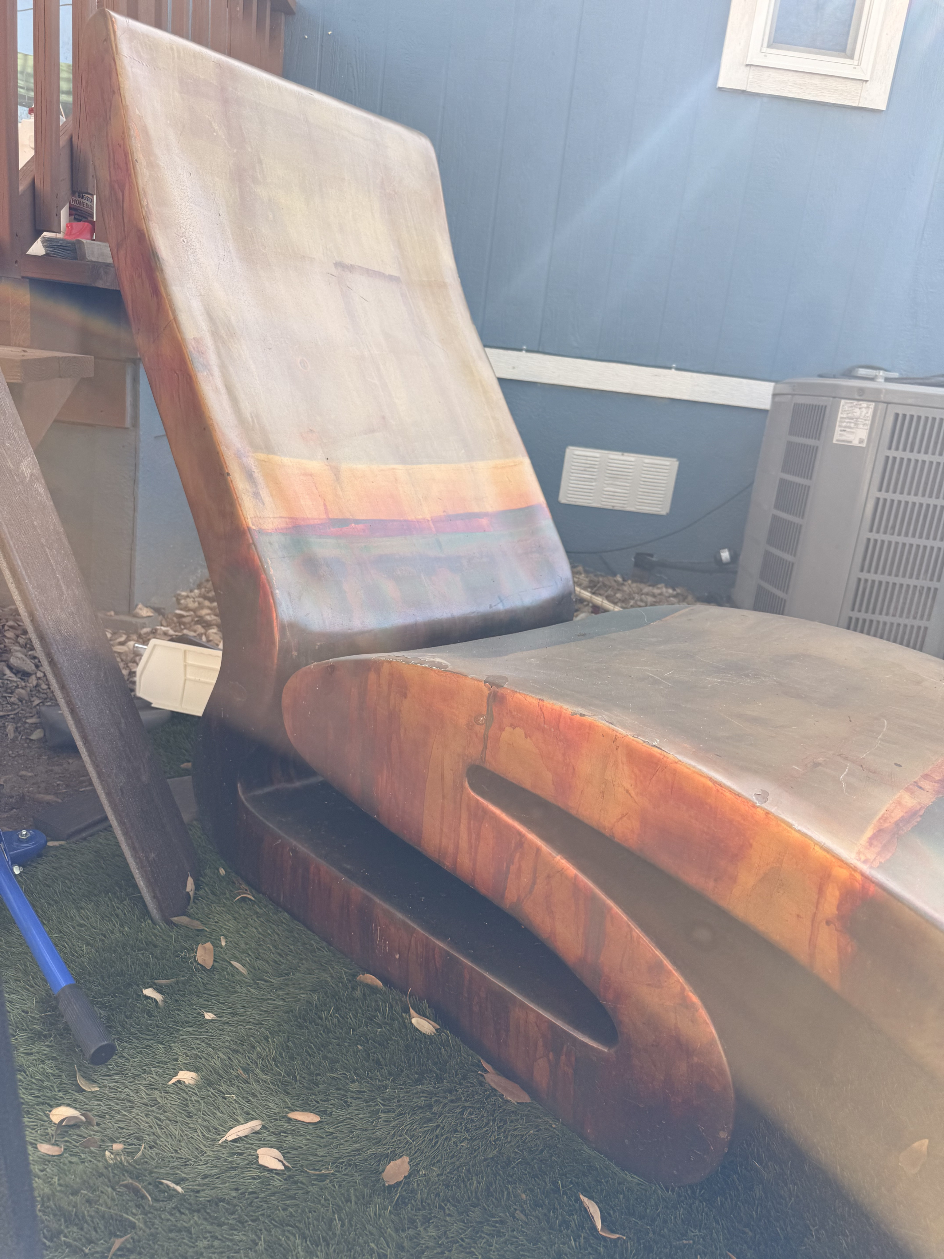 Copper/Fiberglass Chair — appraisal value $150 - $300