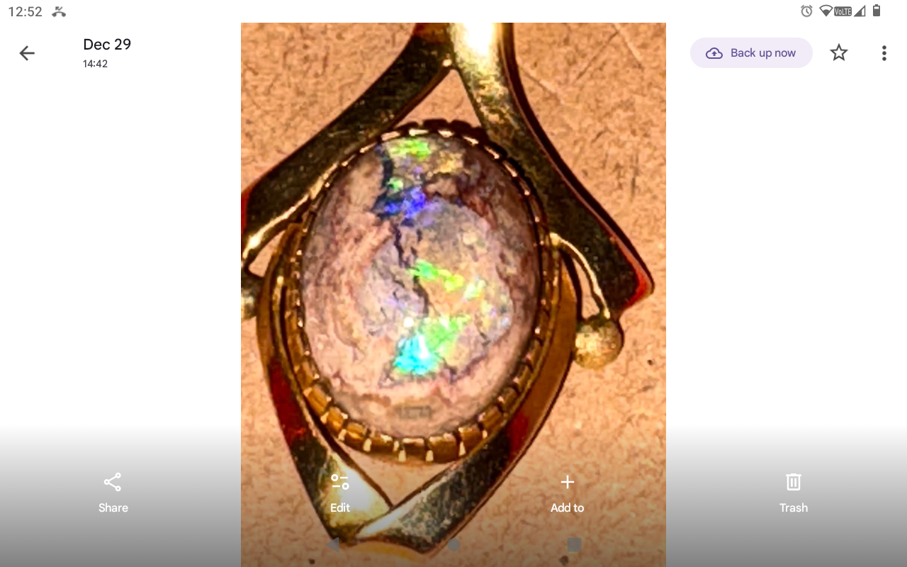 Boulder opal pendant 