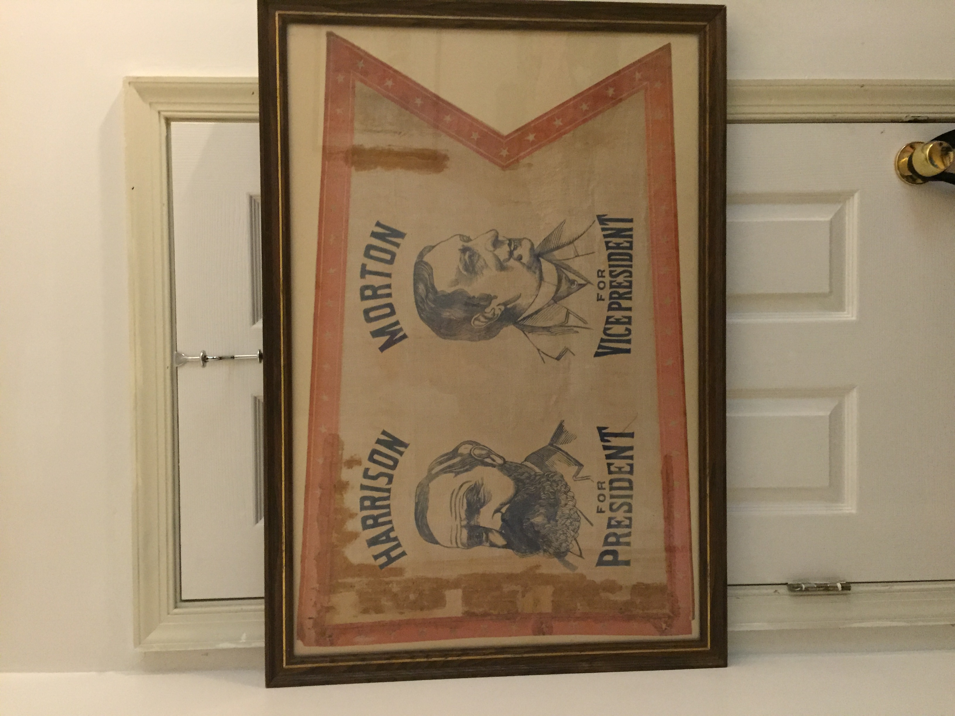 1888 Campaign flag Harrison & Morton