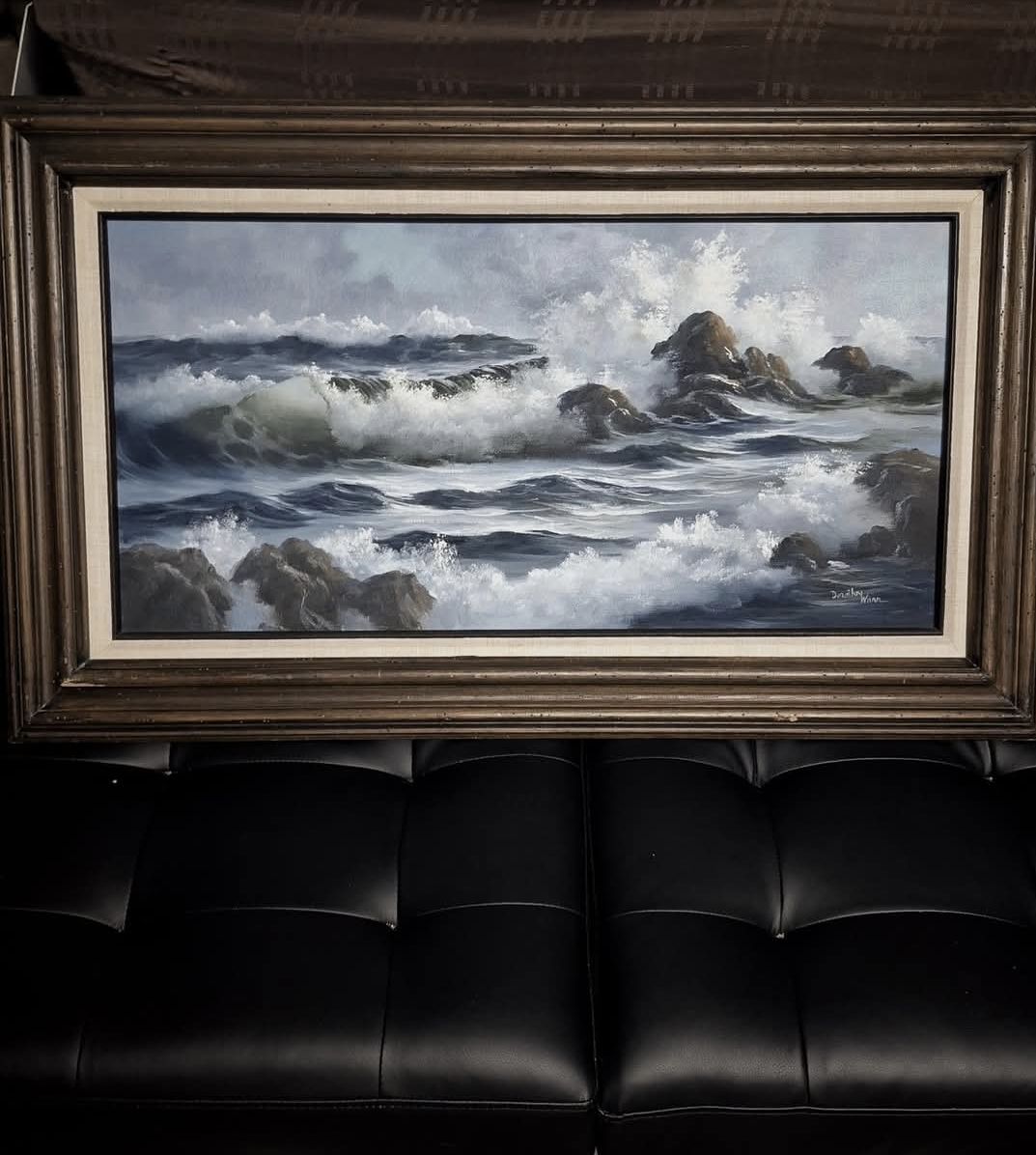 Storm Front oil painting on canvas signed Dorothy Warr