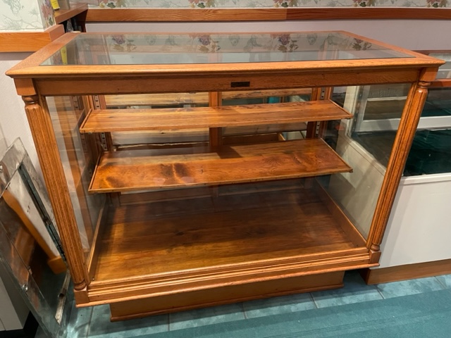 Antique Oak Display Case
