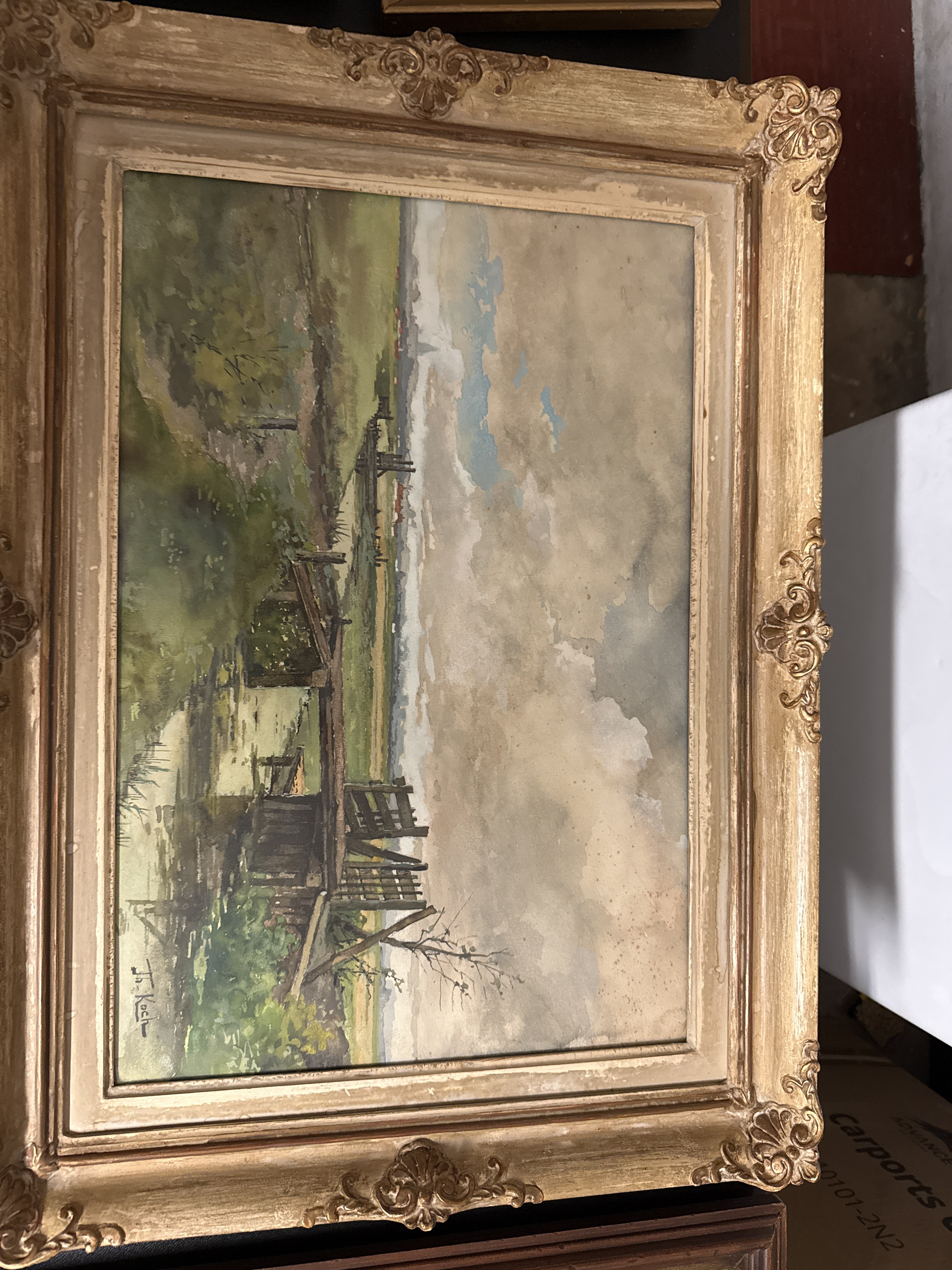 Vintage Landscape Painting — appraisal value $125 - $250