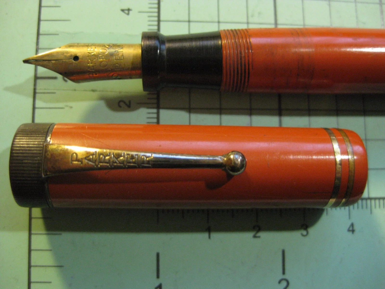 Parker Duofold Orange Fountain Pen