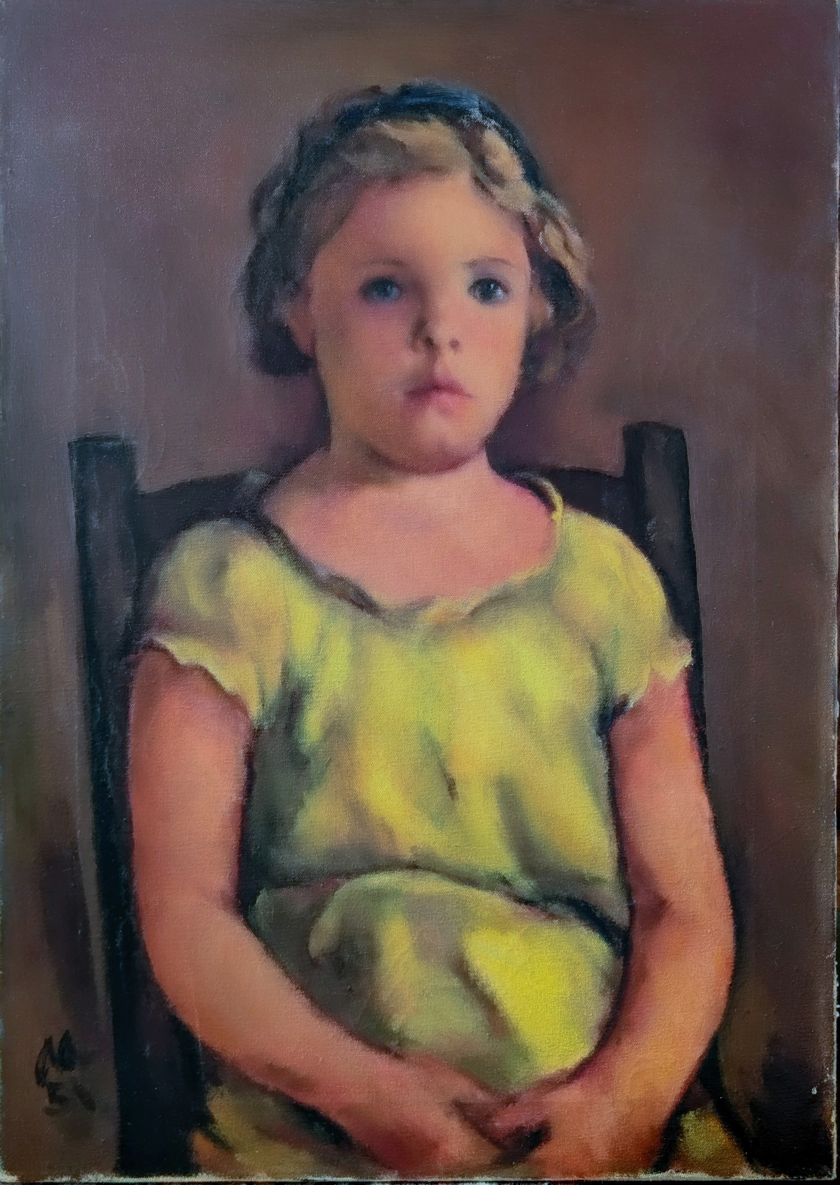Girl in Green Frock