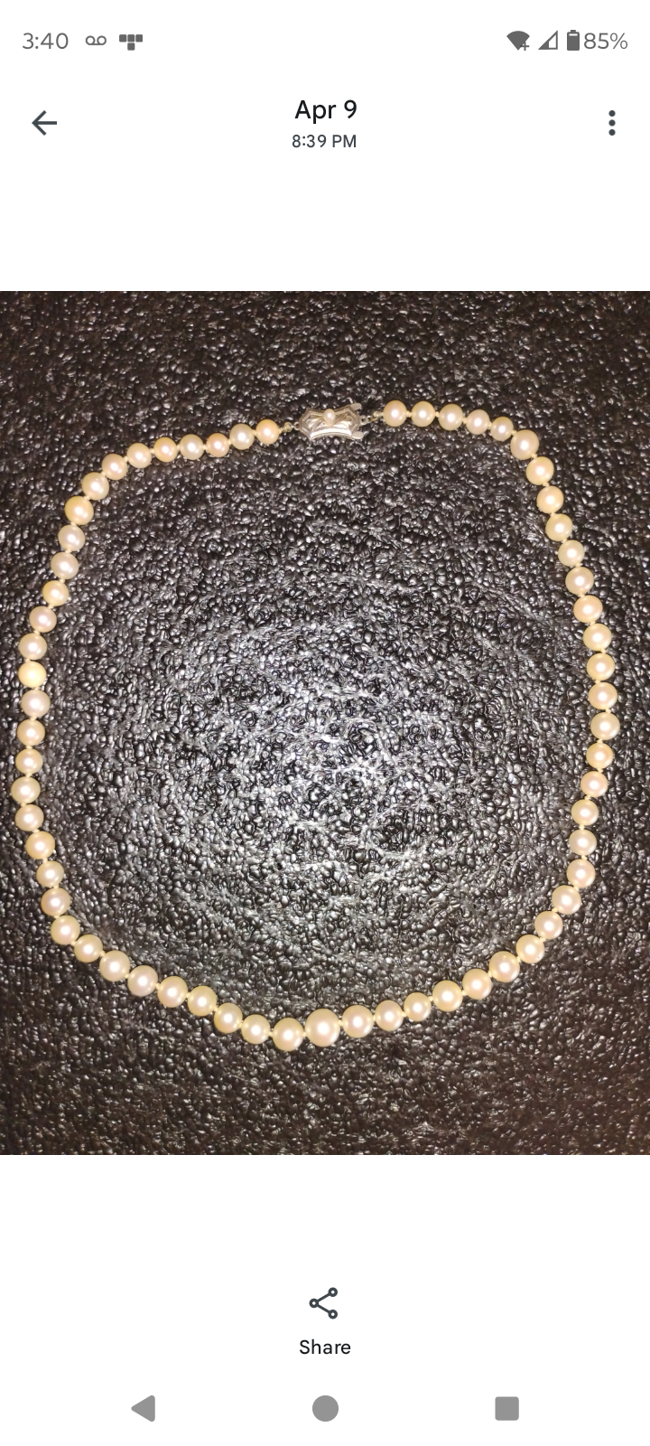 Vintage Pearl Necklace