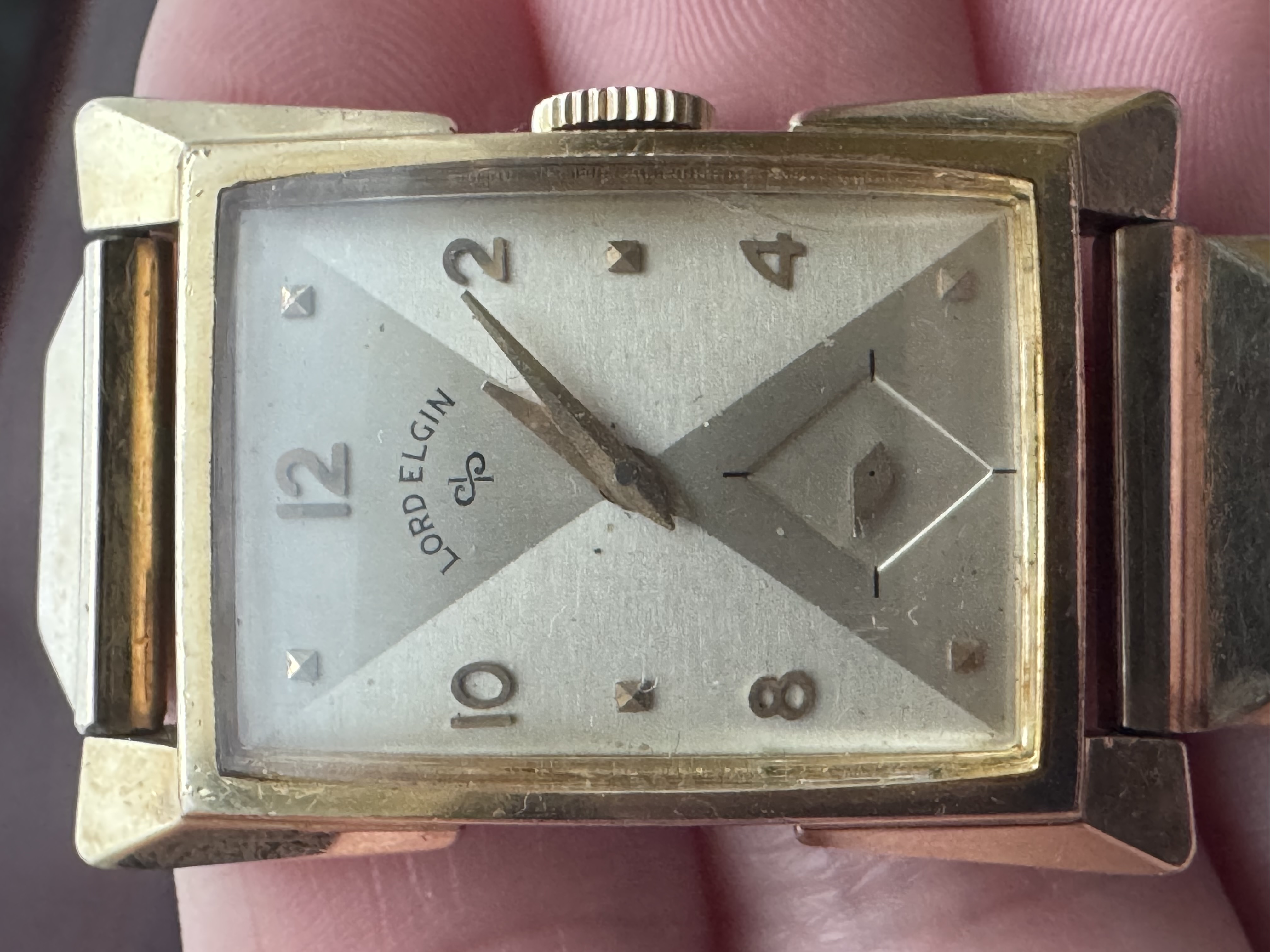1950sLord Elgin Prentice 14k GF men’s watch