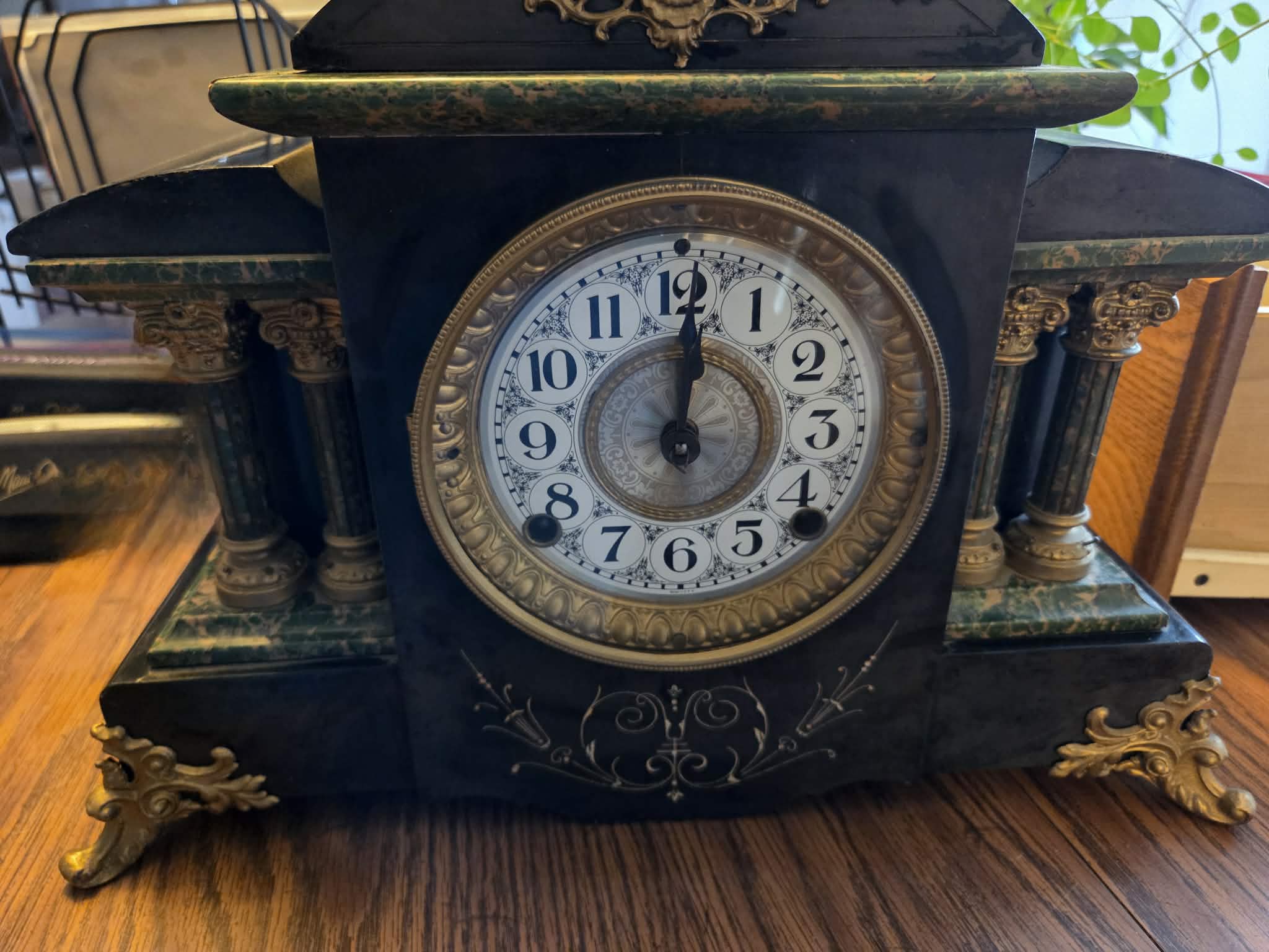 Seth Thomas Adamantine Mantel Clock