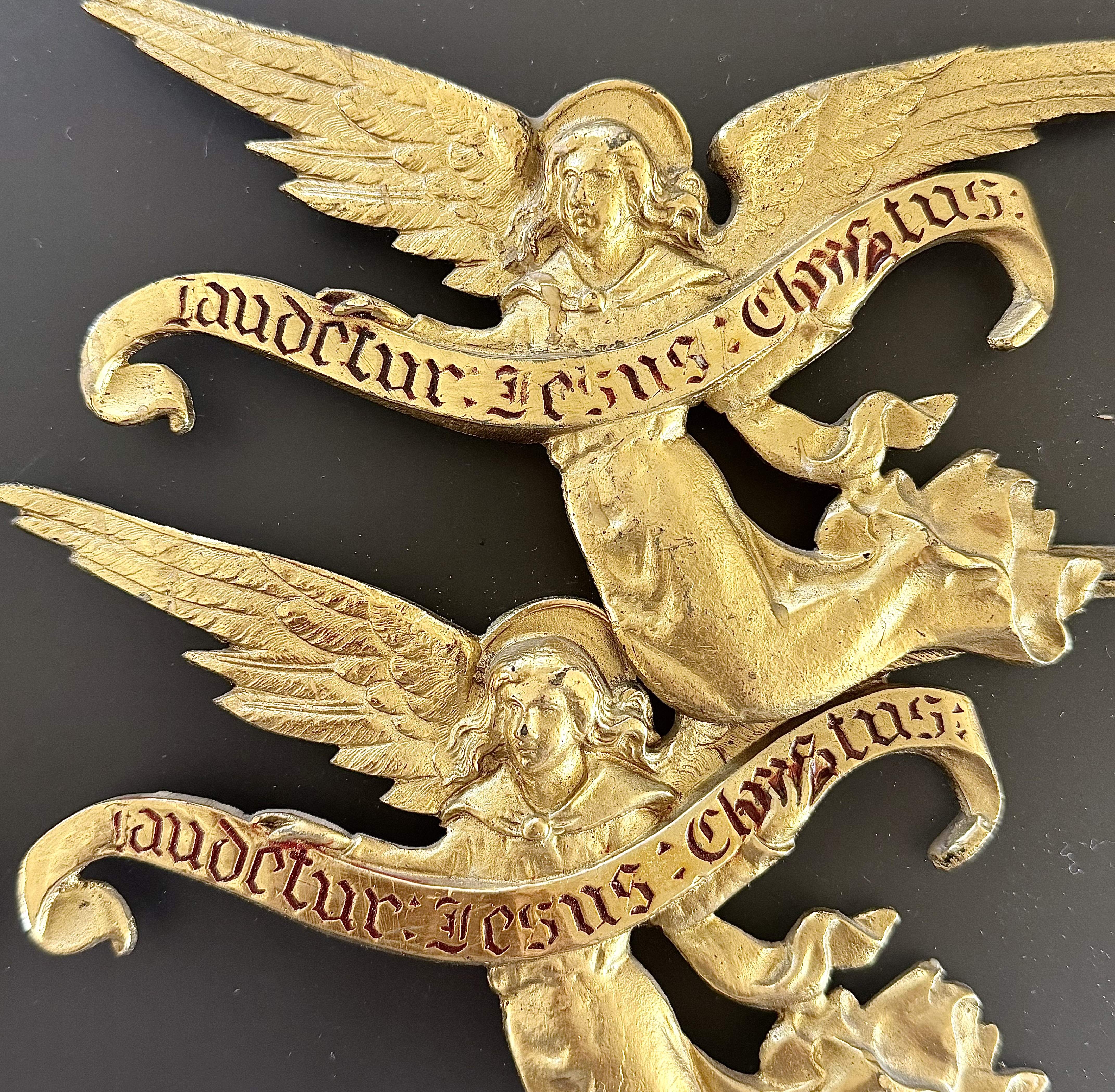 Angelic Figurines with Latin Inscription