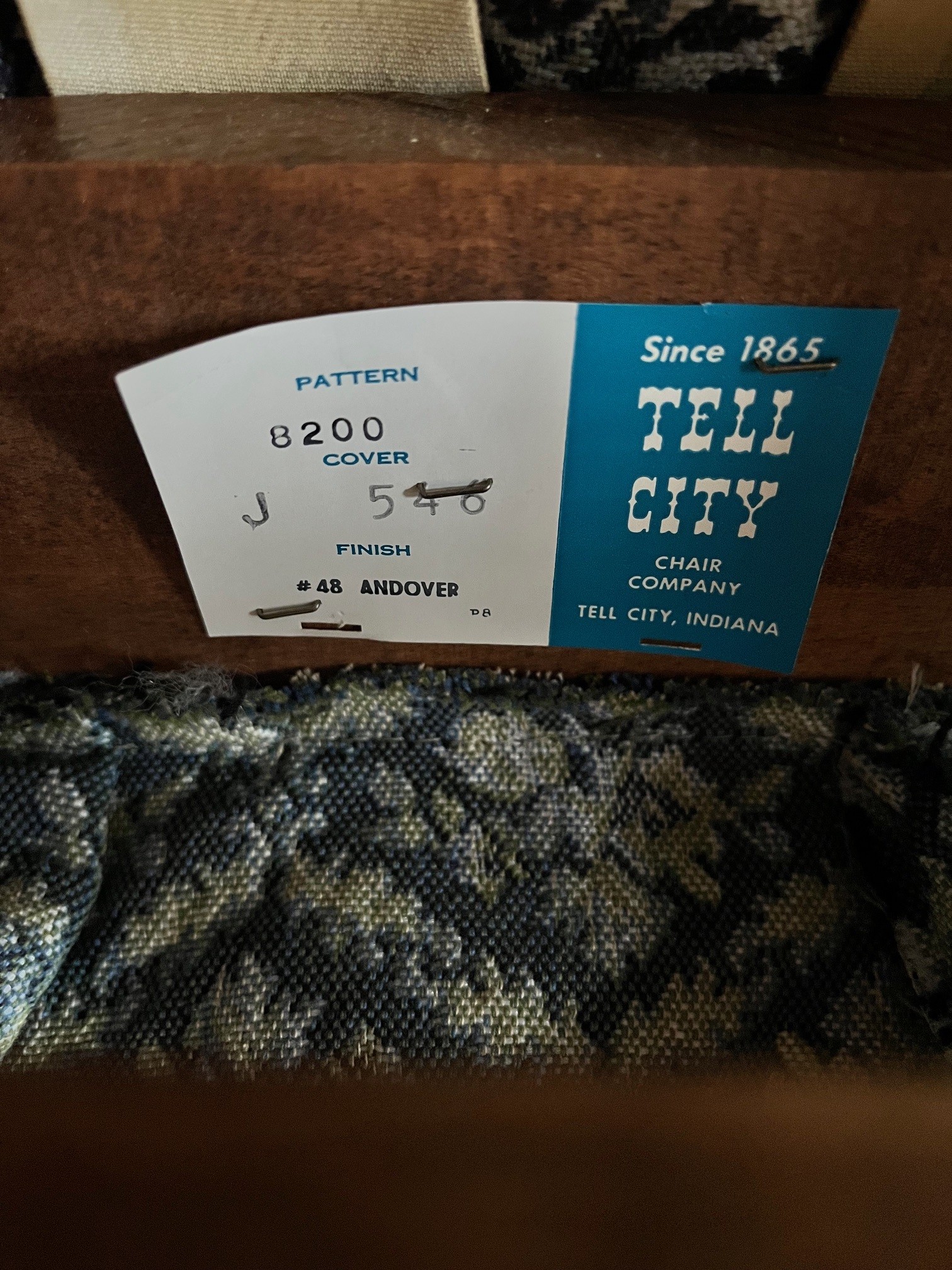 Vintage Tell City Wingback Rocker Chair