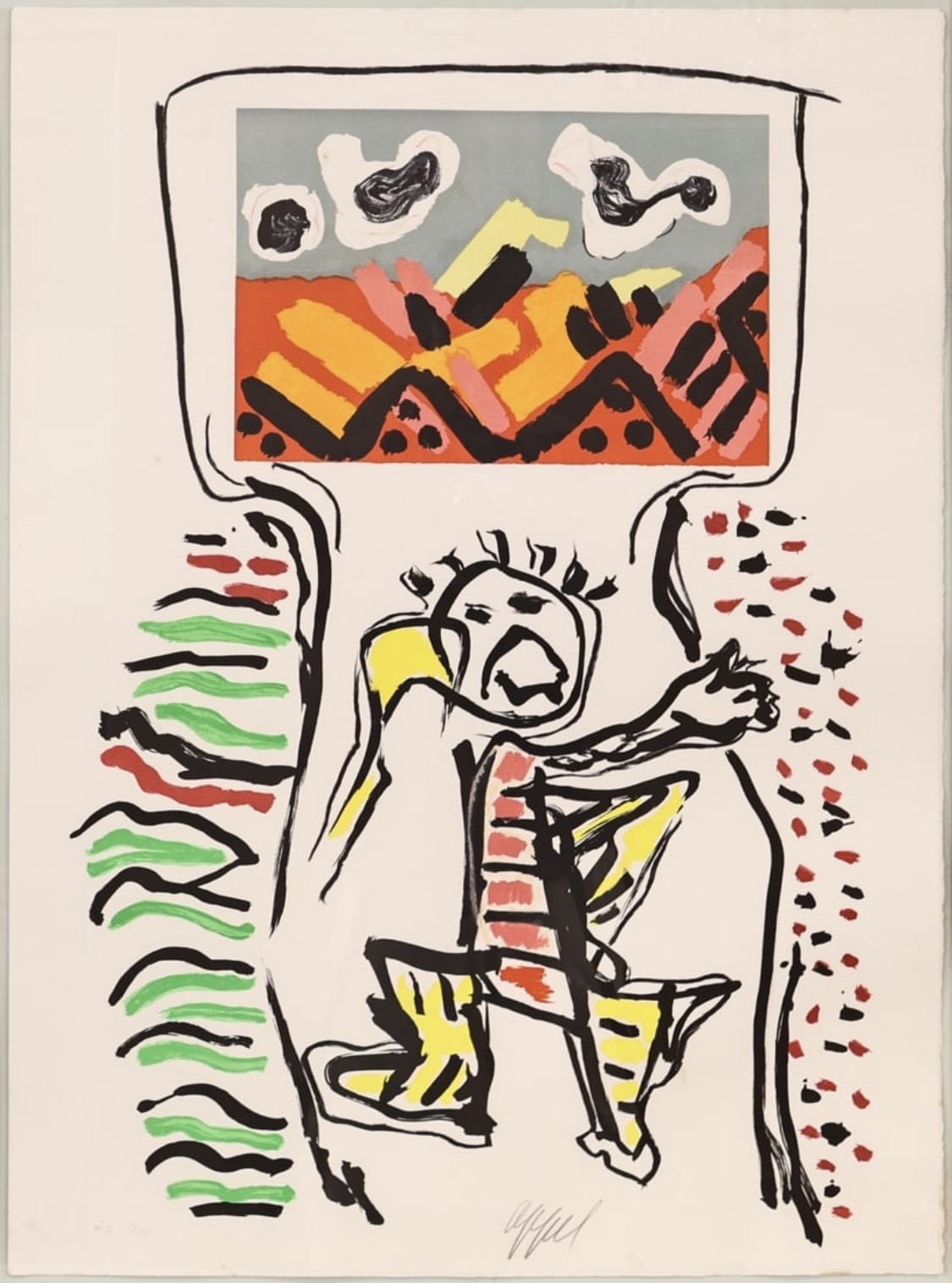 Untitled Tantrika 1 Plate 1 by Karel Appel