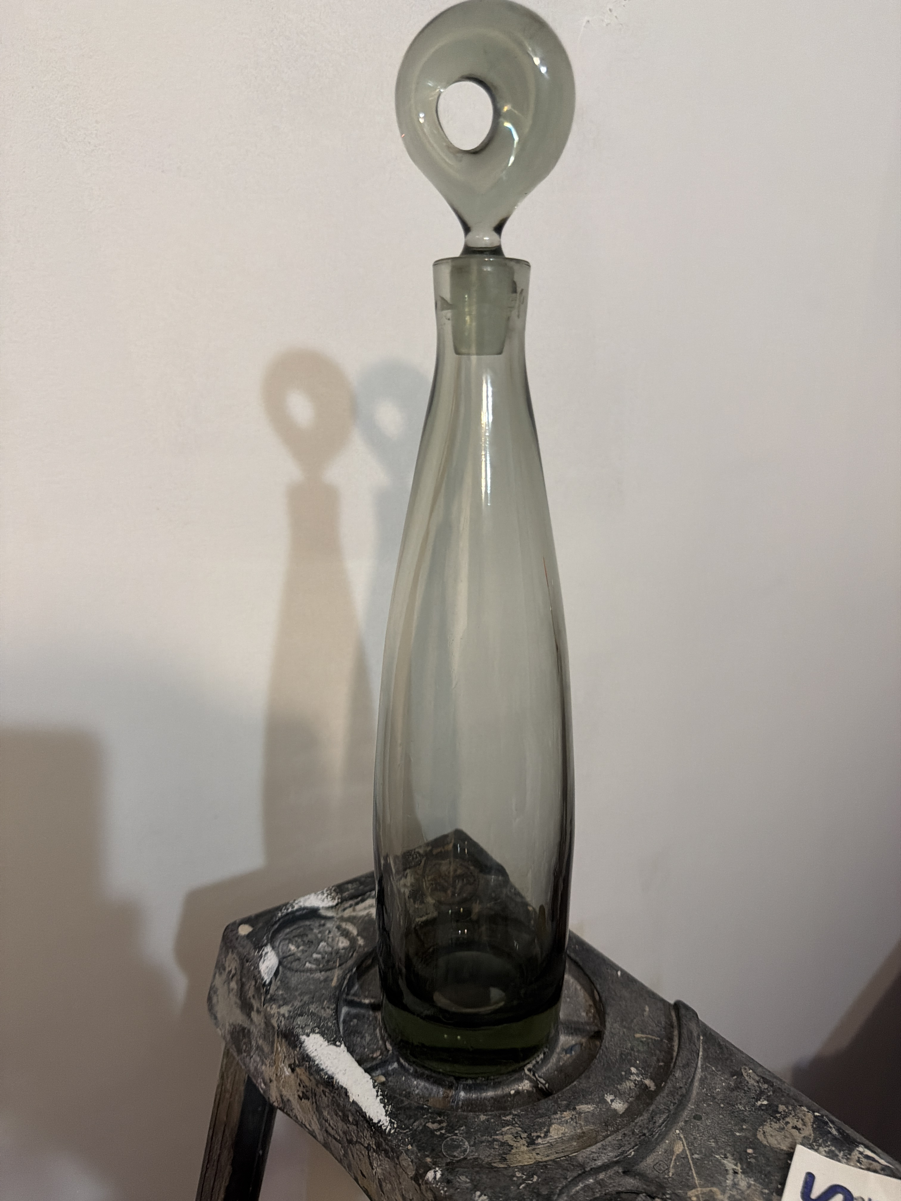 Holmegaard Hand Blown Glass Bottle