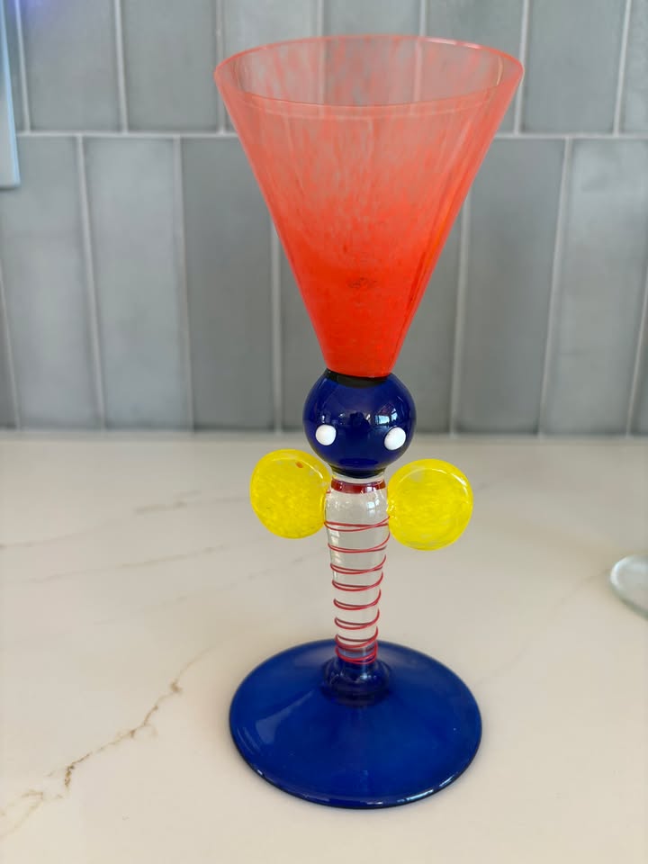 Glass collection in  Multicolor murano glass