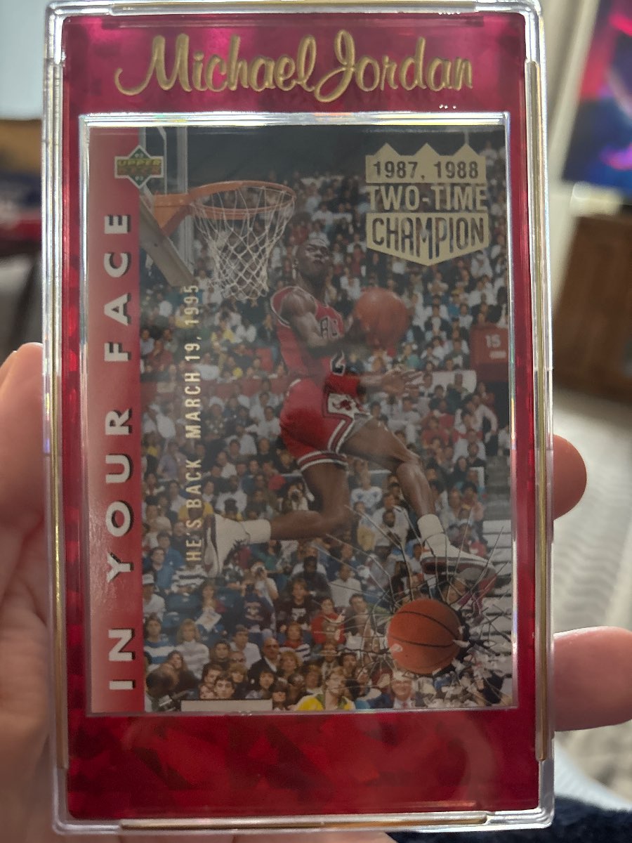 Michael Jordan "In Your Face" Basketball Card