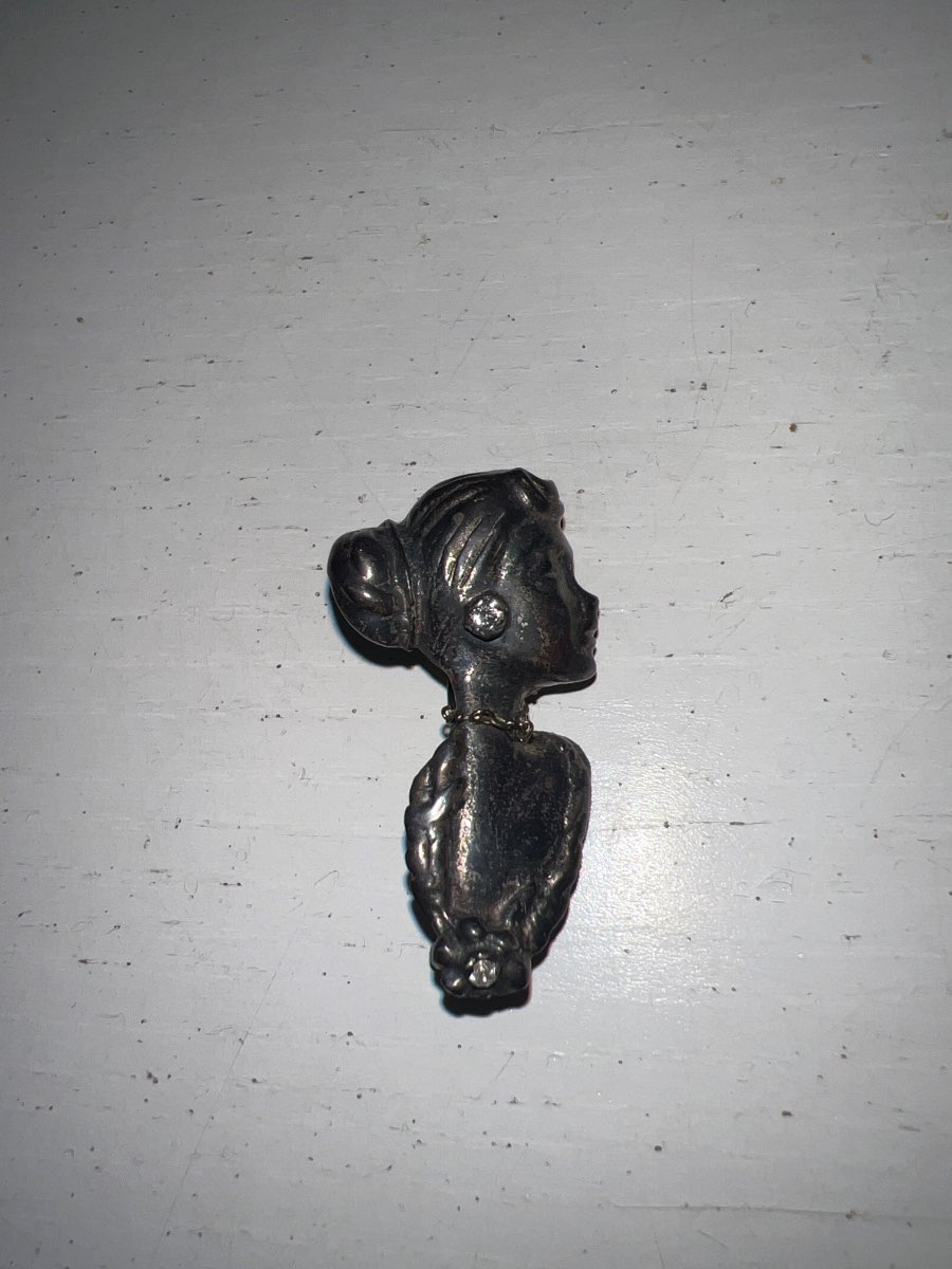 Art Deco Silver Brooch