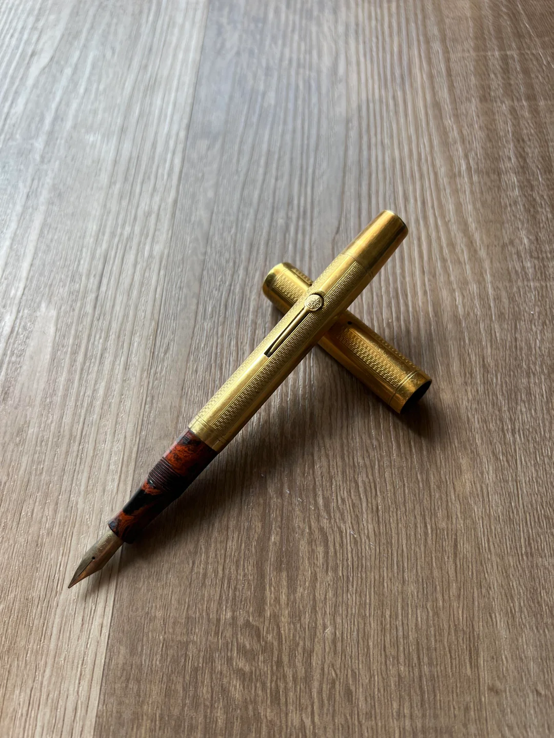 Antique Gold-Plated Fountain Pen