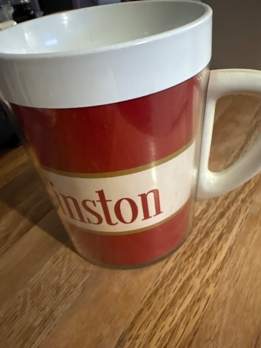 Vintage Winston and Camel Advertising Coffee Mugs