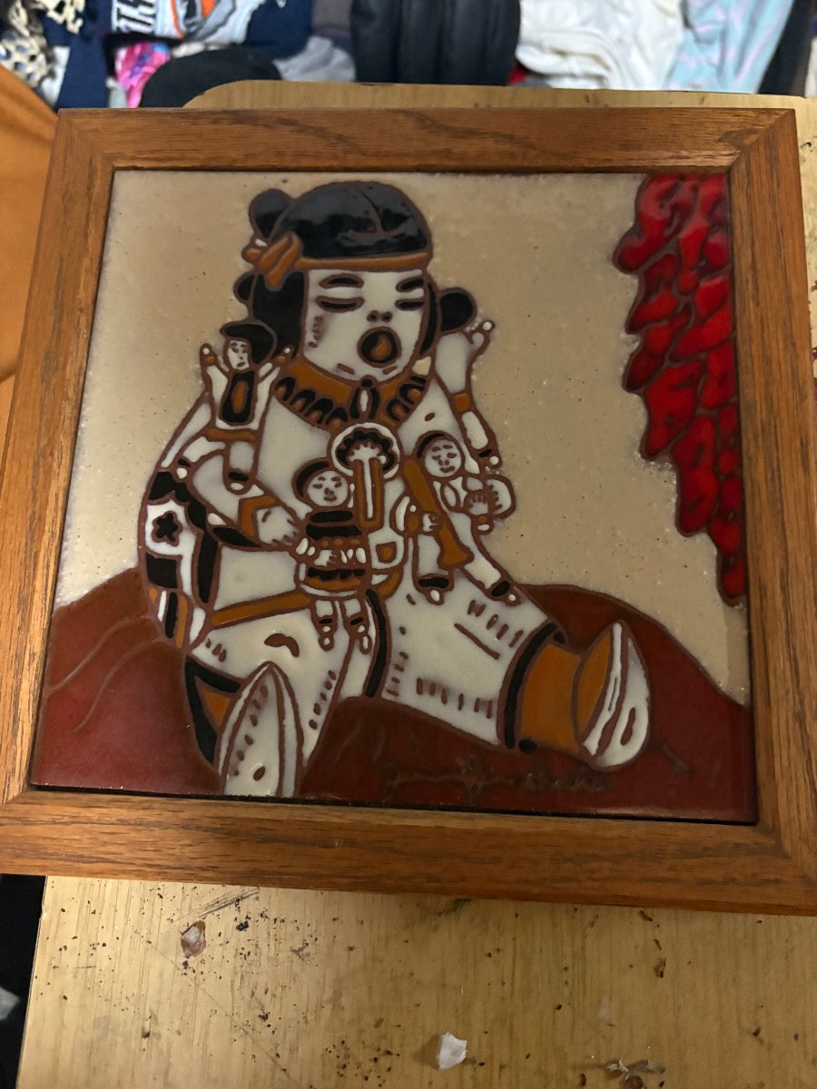 Decorative Tile with Figure