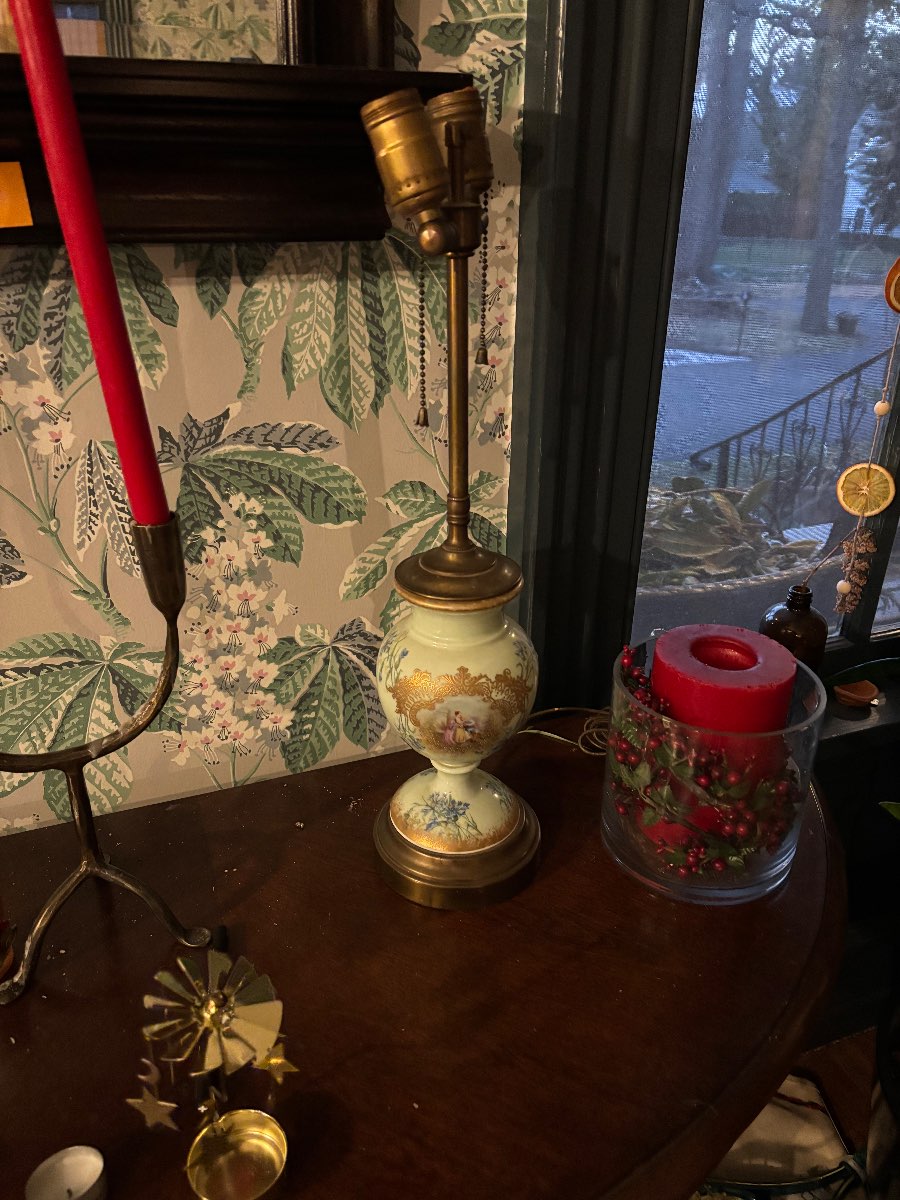 Antique Porcelain Table Lamp