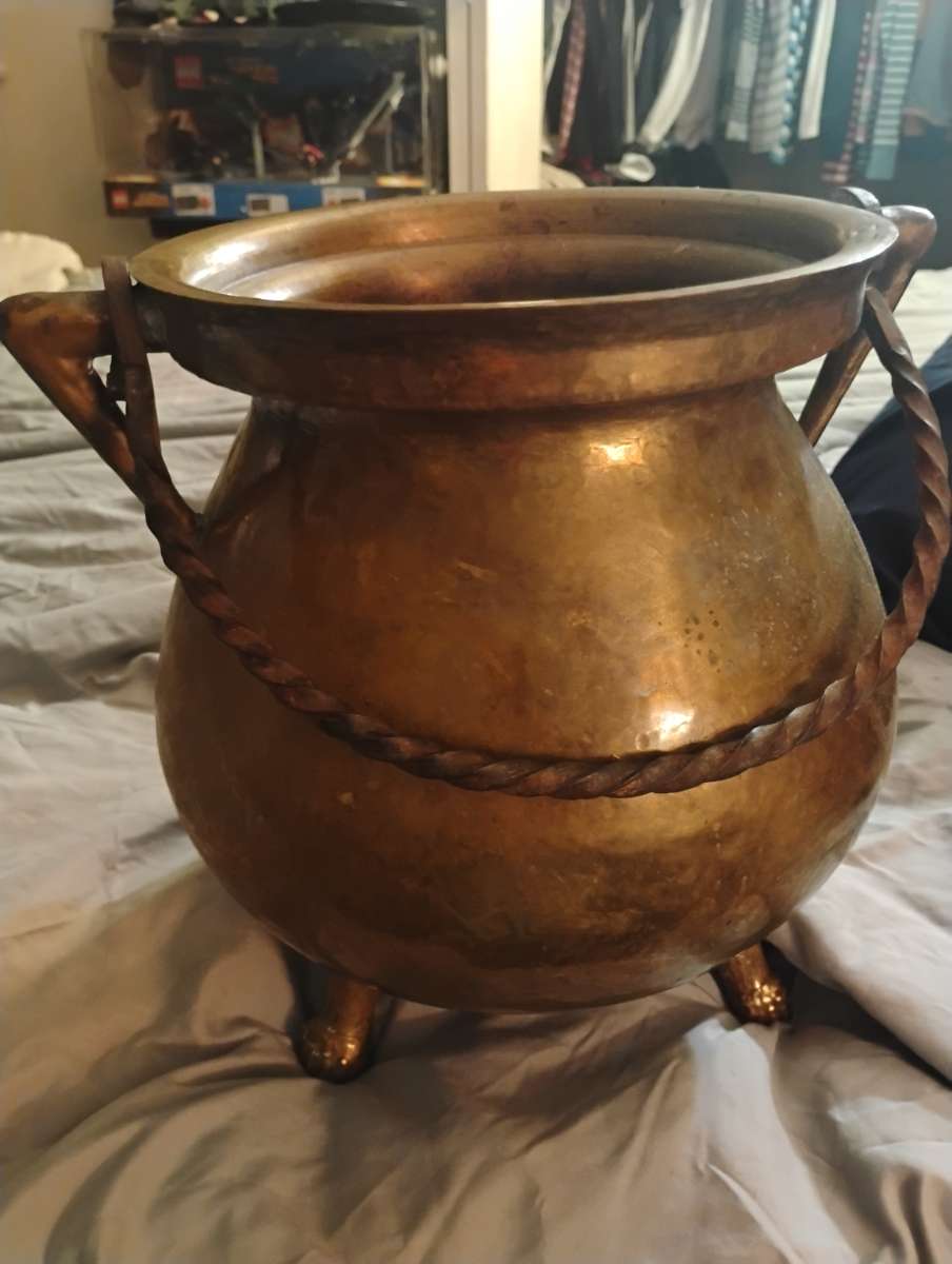 Decorative Brass Cauldron