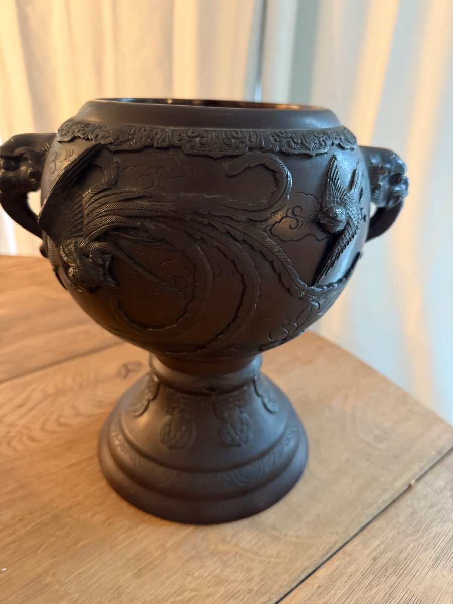 MEIJI SIGNED JAPANESE YOSHIDA BRONZE