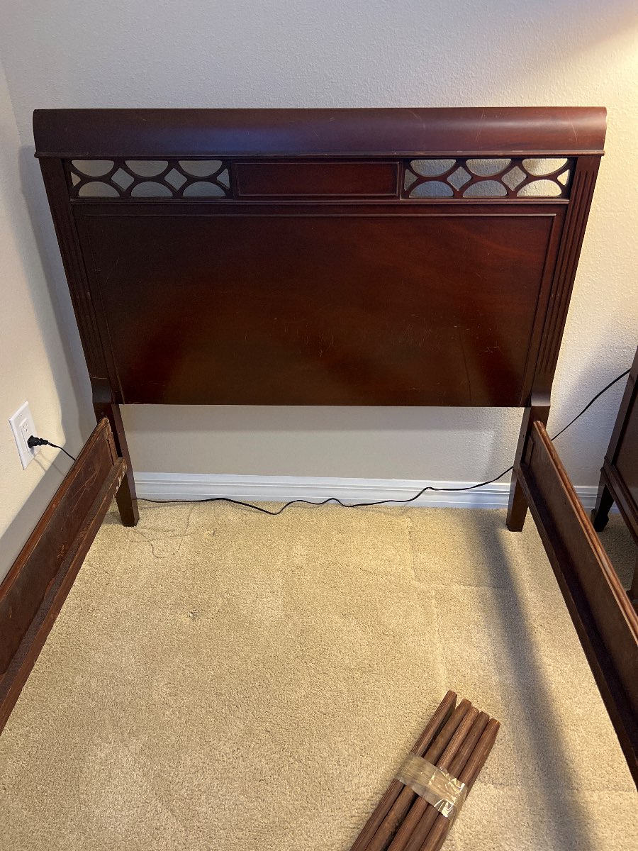 Twin bed at least 45 years old +