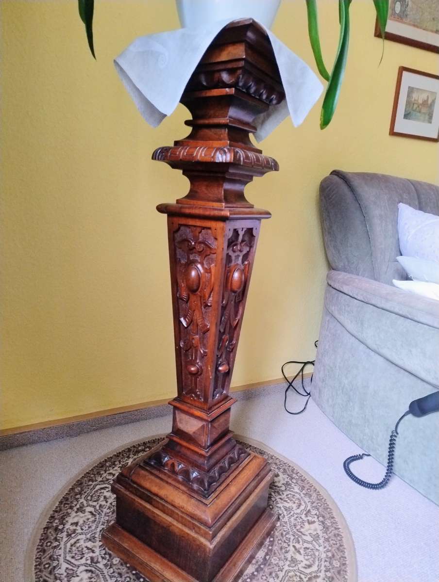 Ornate Wooden Pedestal