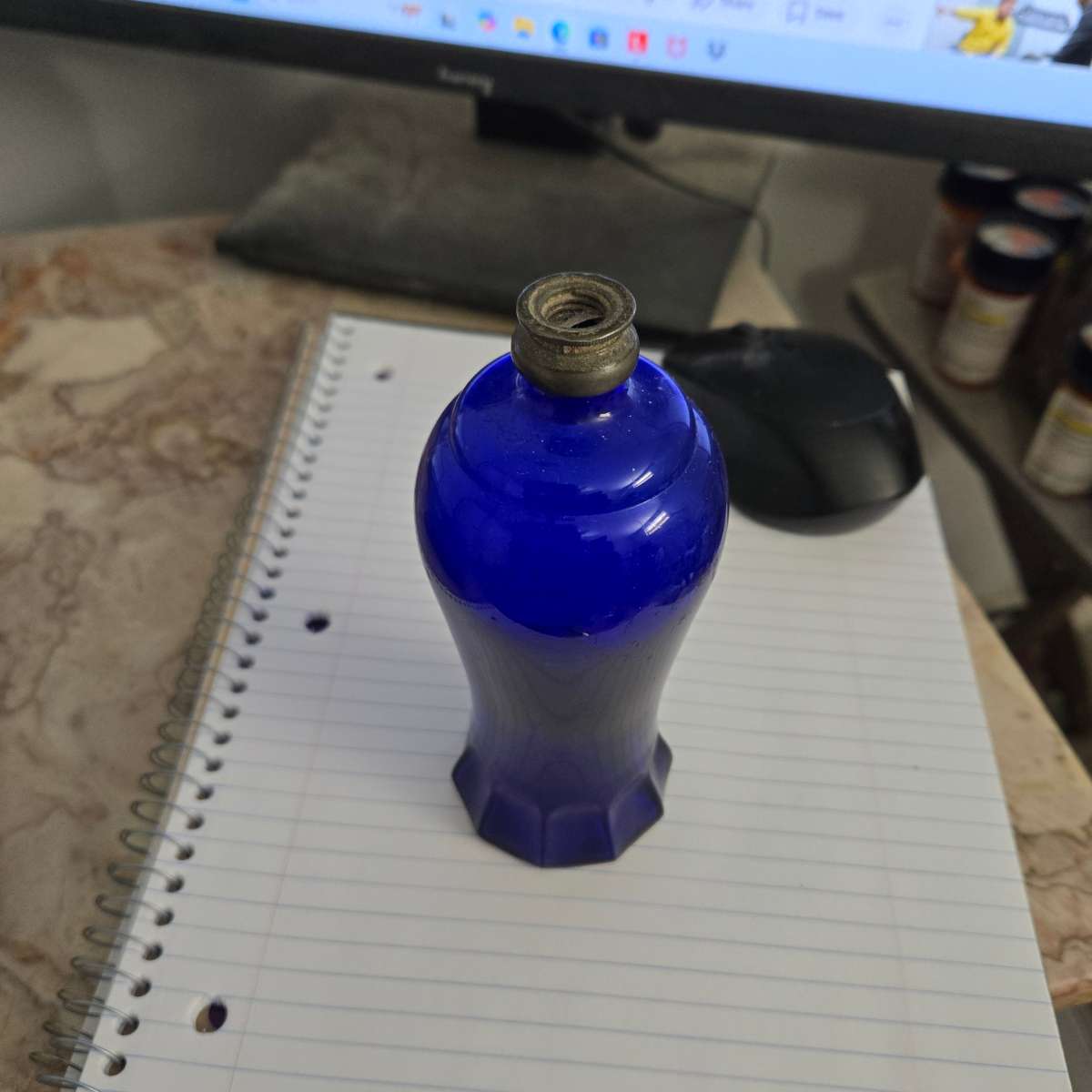 Cobalt Blue Glass Bottle
