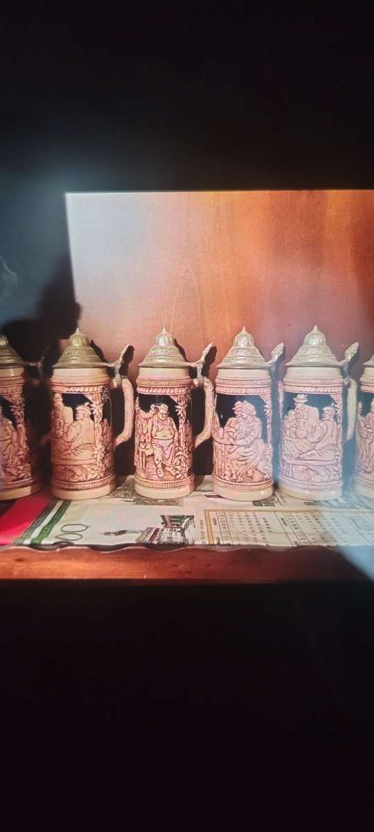 Set of Decorative Beer Steins