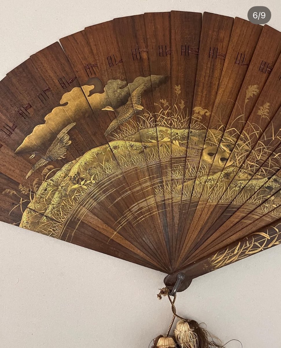 Japanese Lacquered Fan