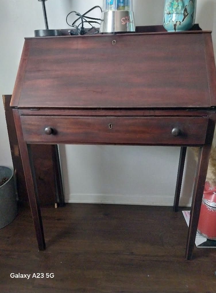 Antique Drop Front Secretary Desk