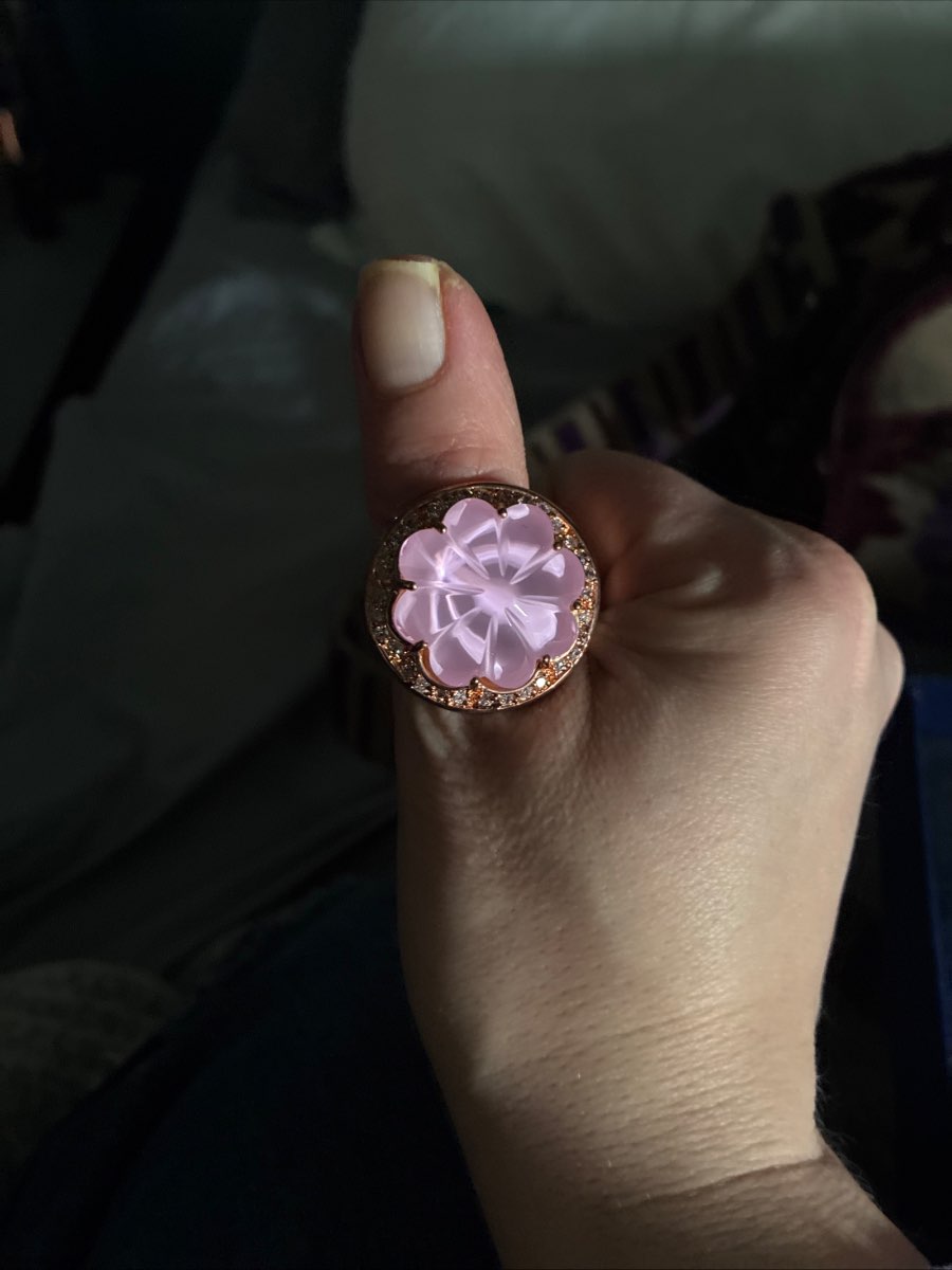 Pink Floral Ring