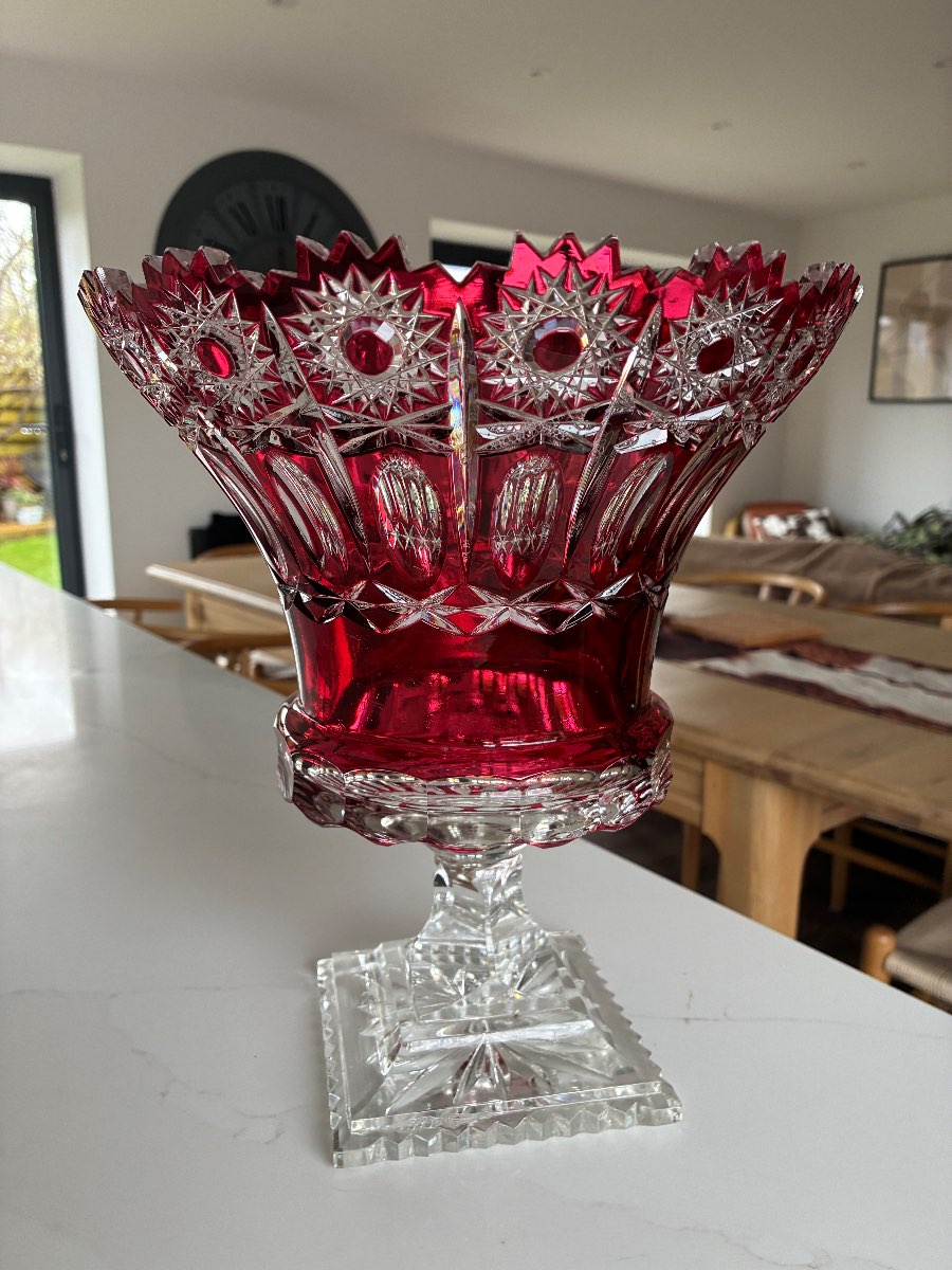 Cut Glass Vase