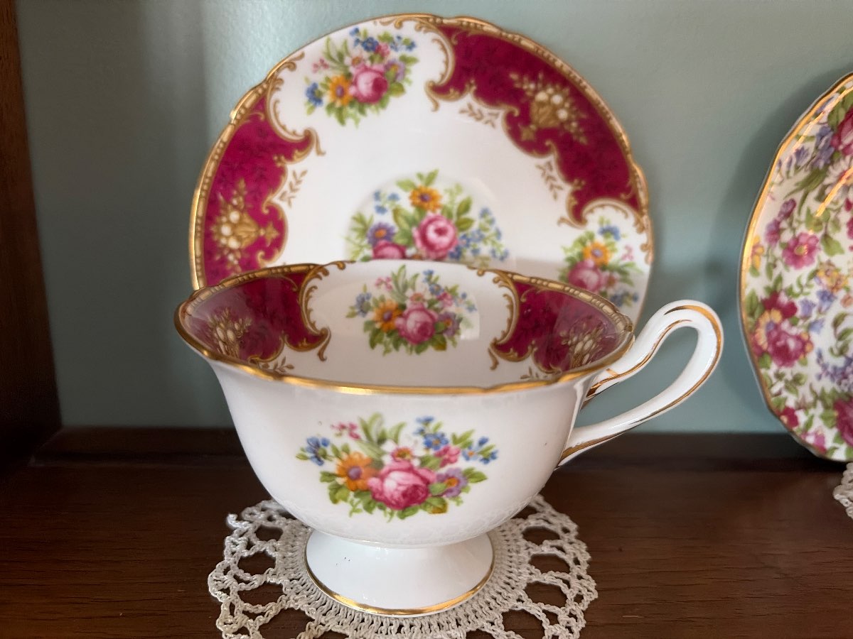 Antique Limoges Tea Cup and Saucer