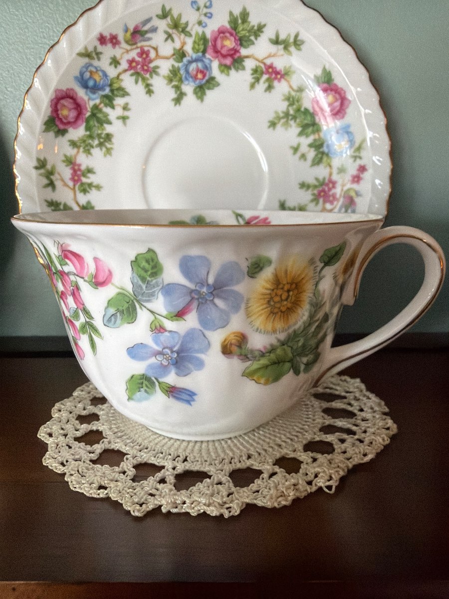 Antique Limoges Tea Cup and Saucer