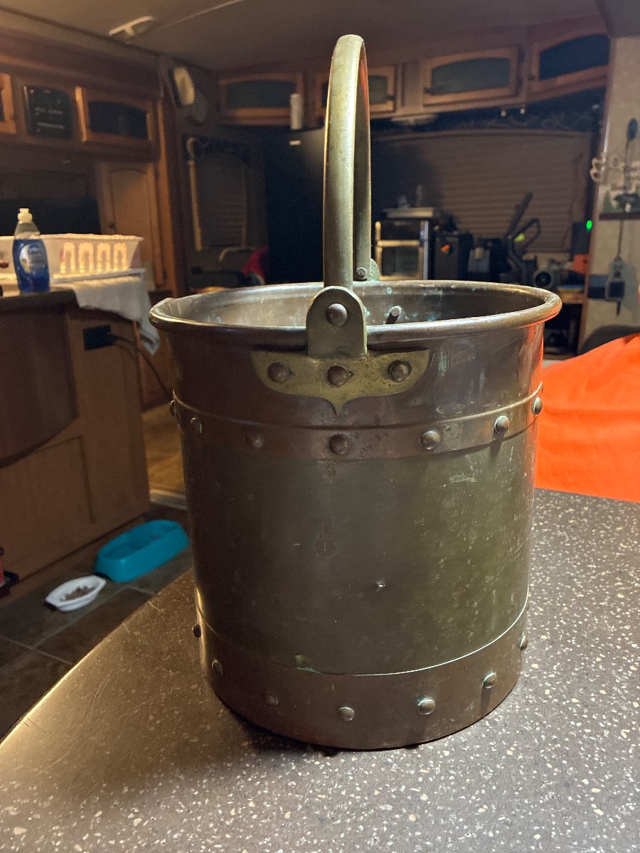 Antique Brass Bucket