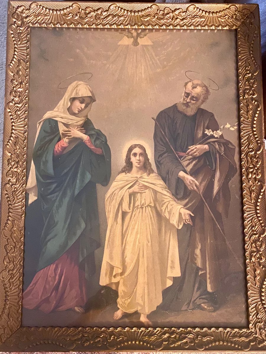 Given to my dad in 1950’s for payment of car service. Frame size is 23x31 inches