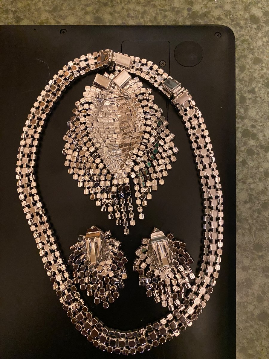 Vintage Rhinestone Jewelry Set