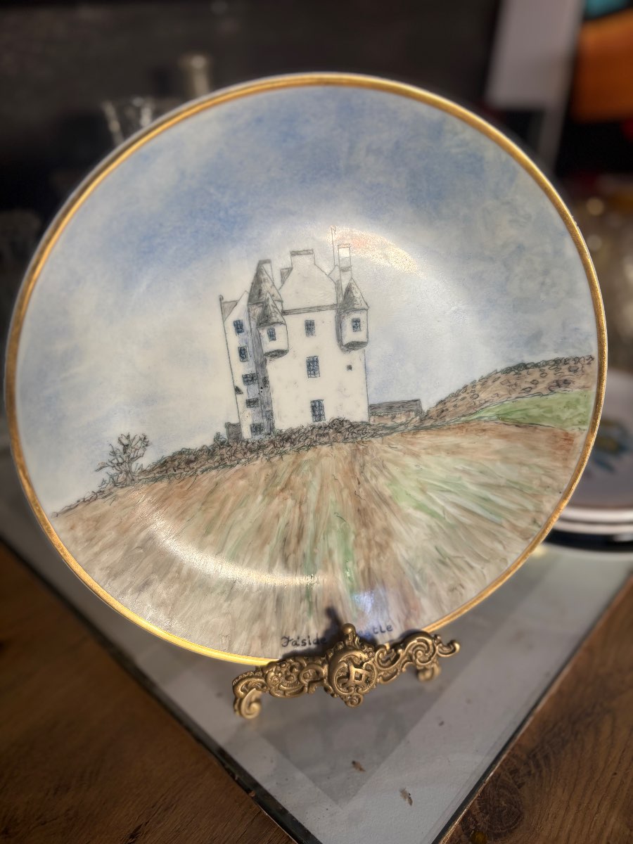 Faside Castle Decorative Plate by D. McGuire — appraisal value $150 - $250