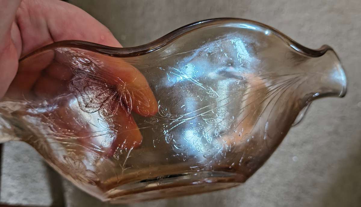 Vintage Amber Glass Creamer — appraisal value $20 - $50