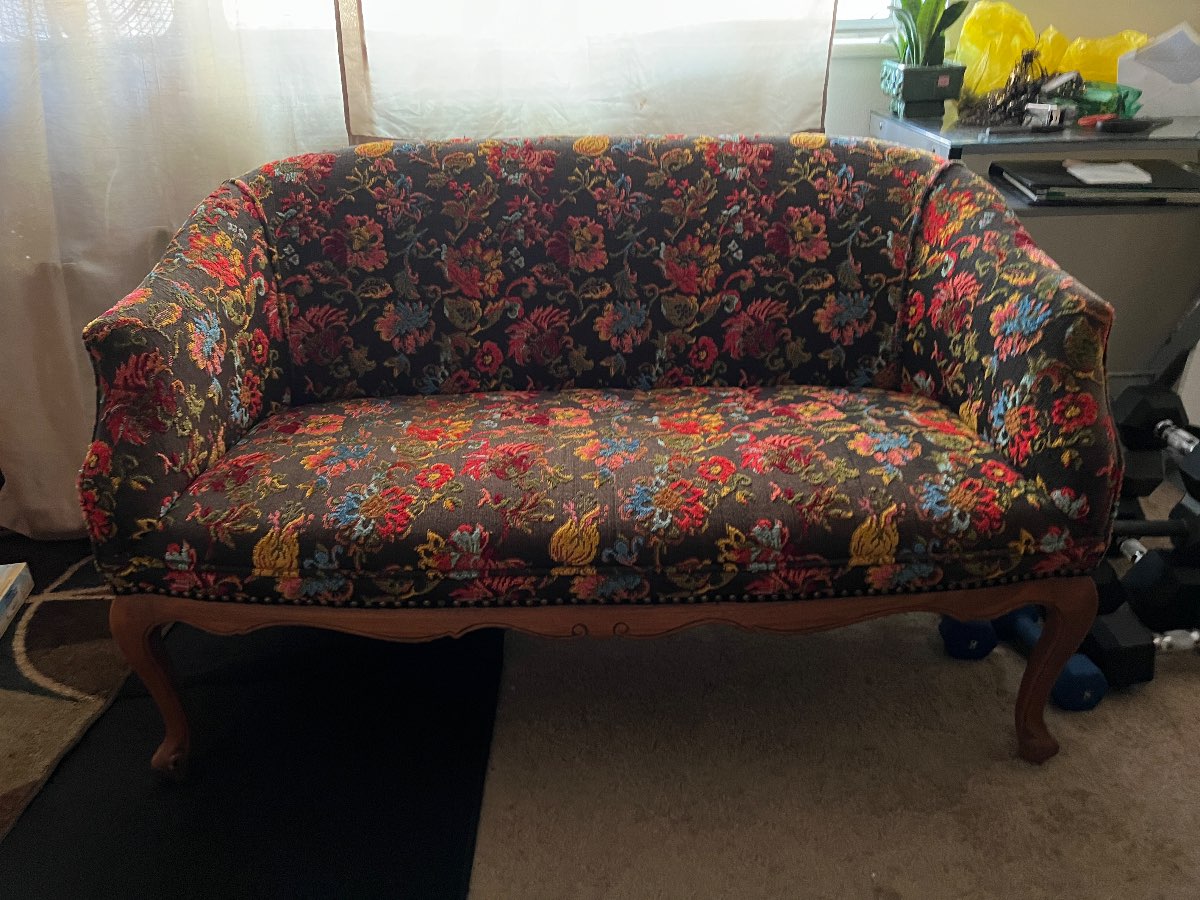 Victorian Upholstered Loveseat